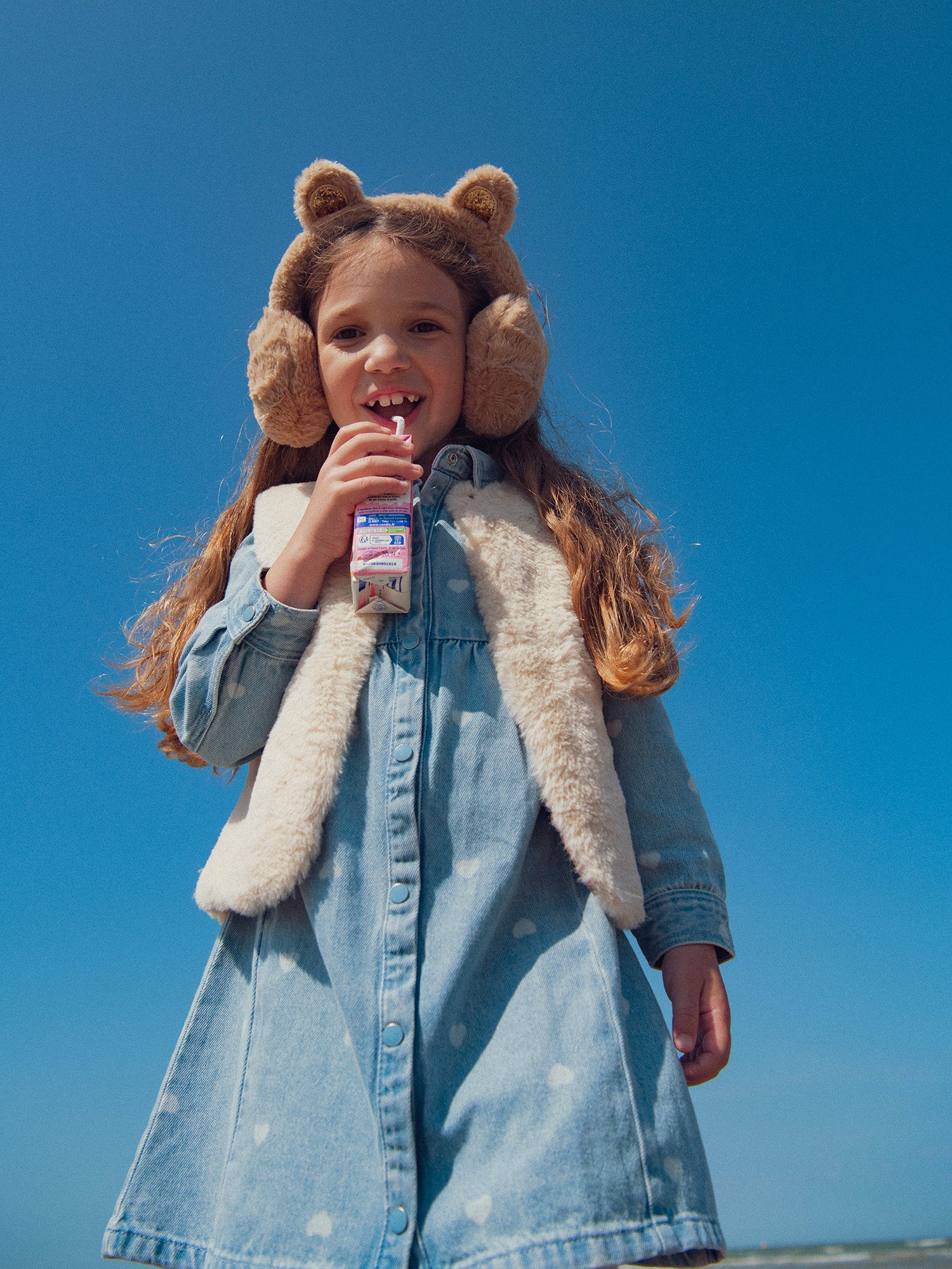 Faux fur ear muffs for girls