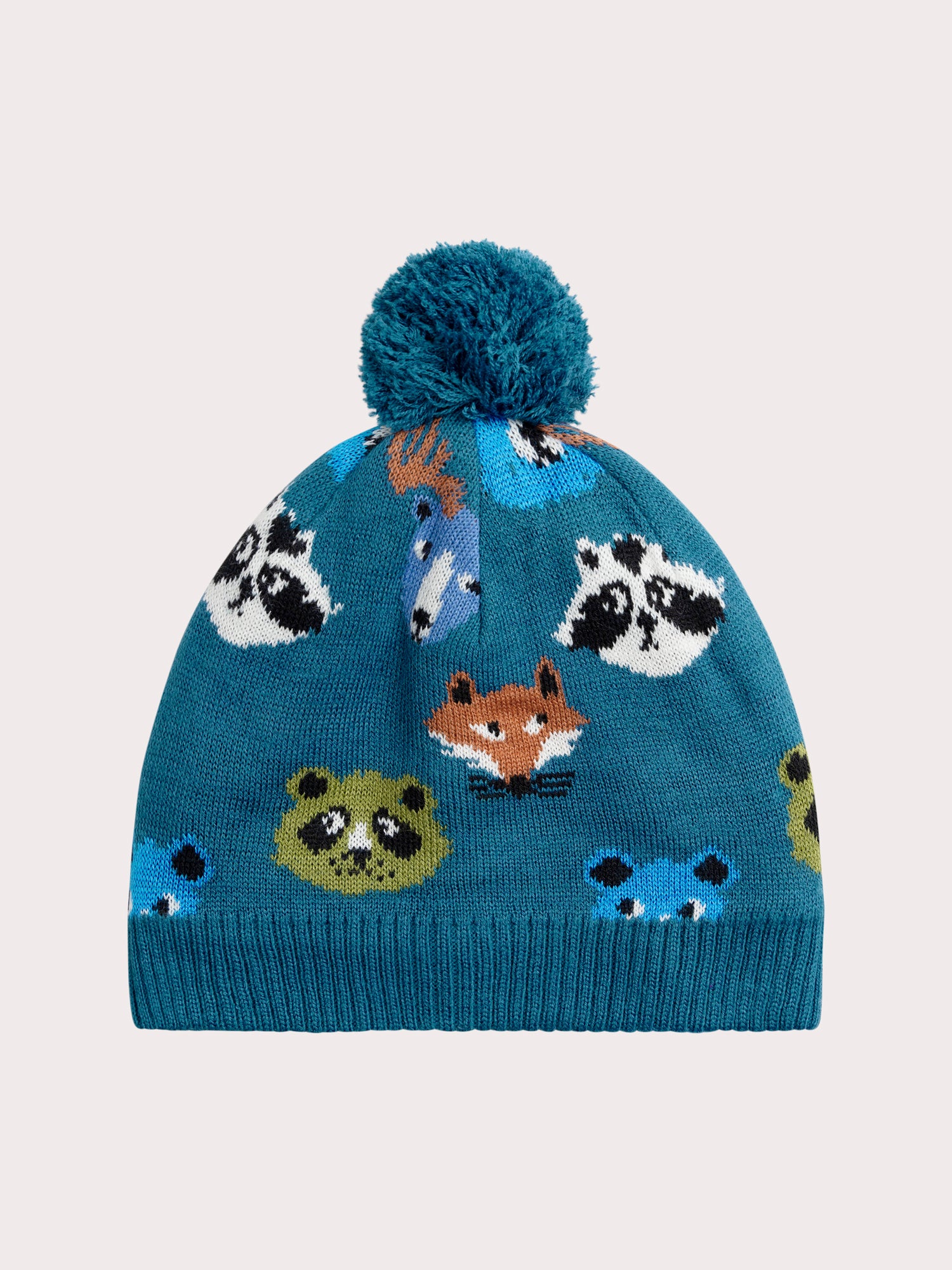 Blue hat with fancy pattern for boys