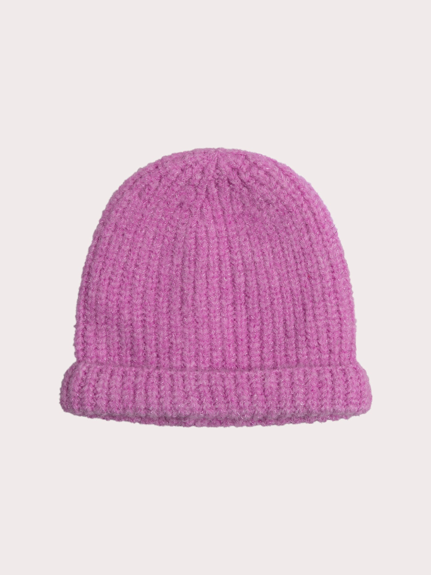 Purple sequin beanie for baby girl