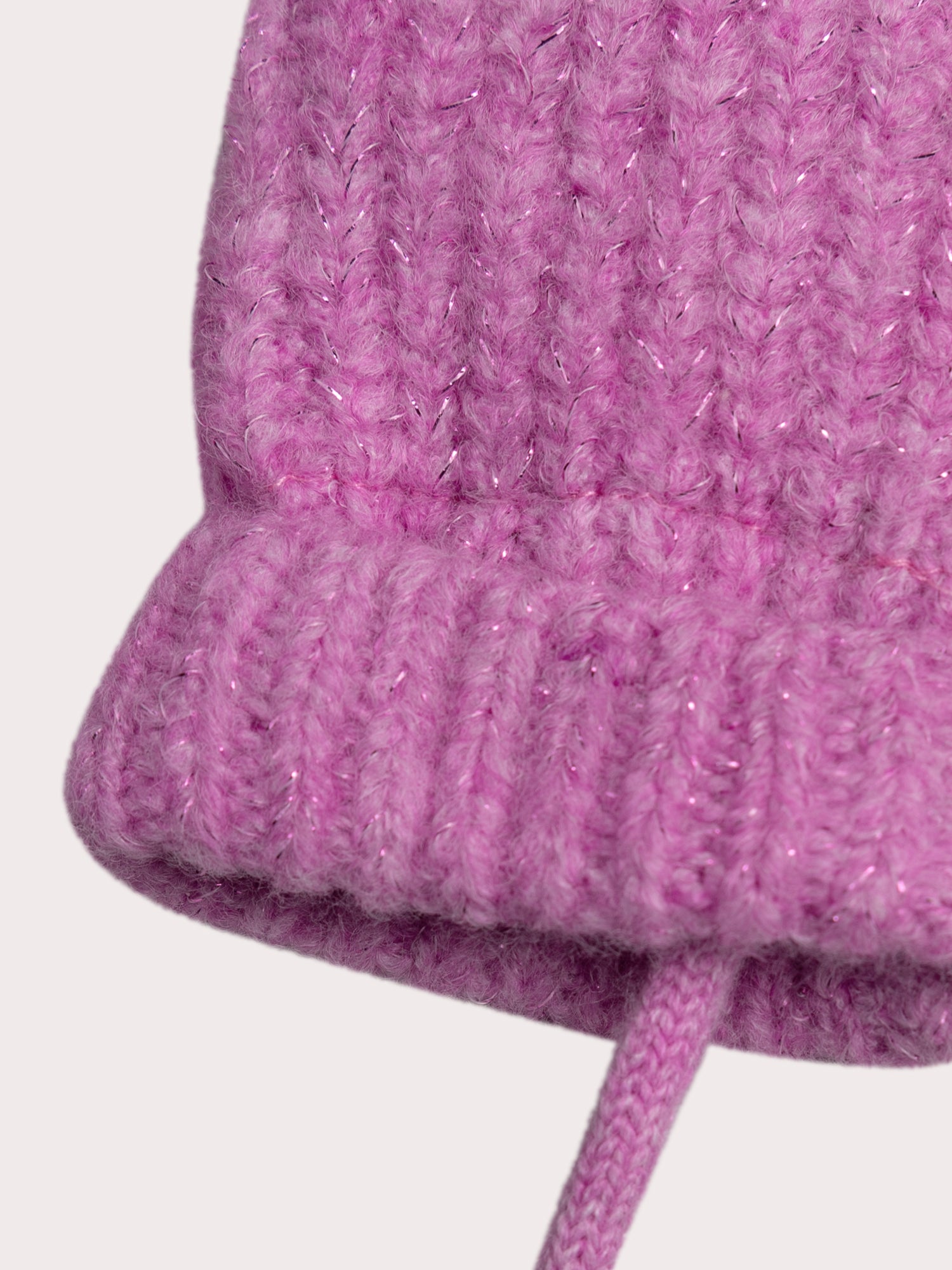 Purple Glitter Mittens for Baby Girl