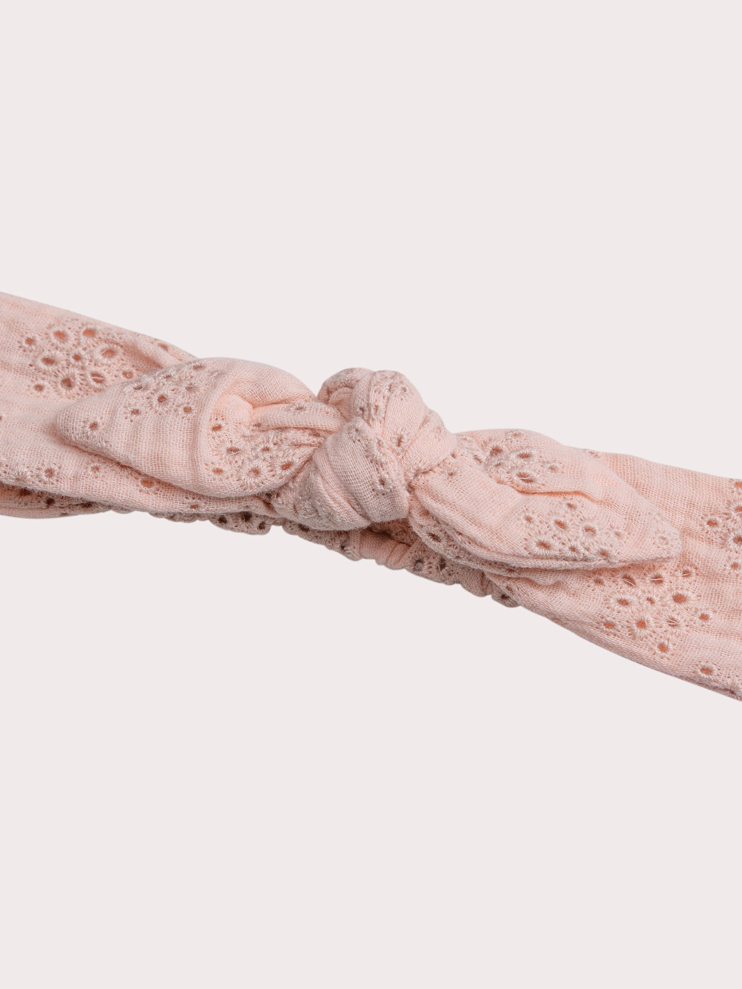 Embroidered pink headband for baby girl