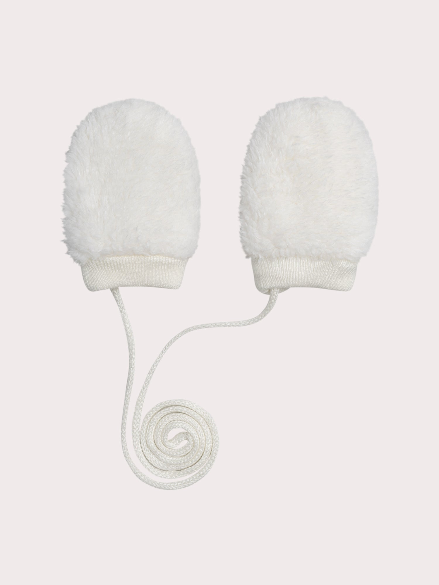 Faux-fur mittens for baby