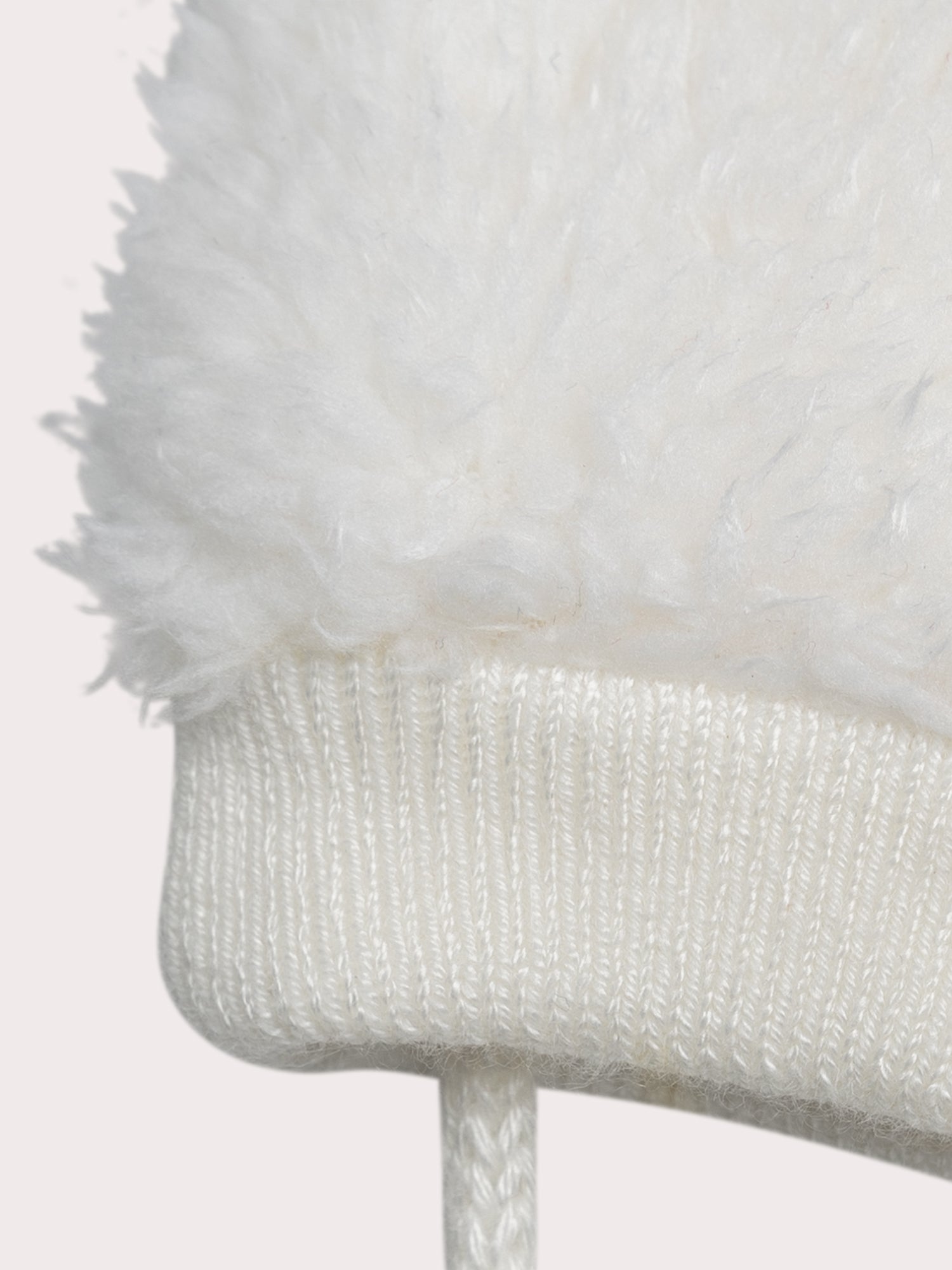 Faux-fur mittens for baby