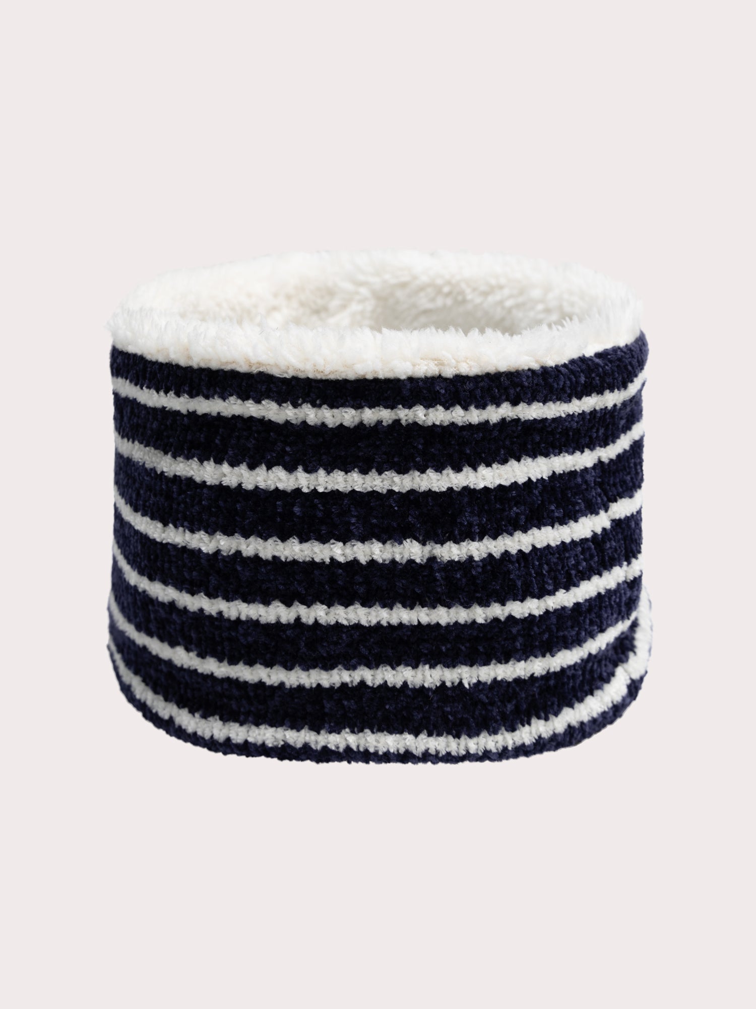 Striped snood for baby boy