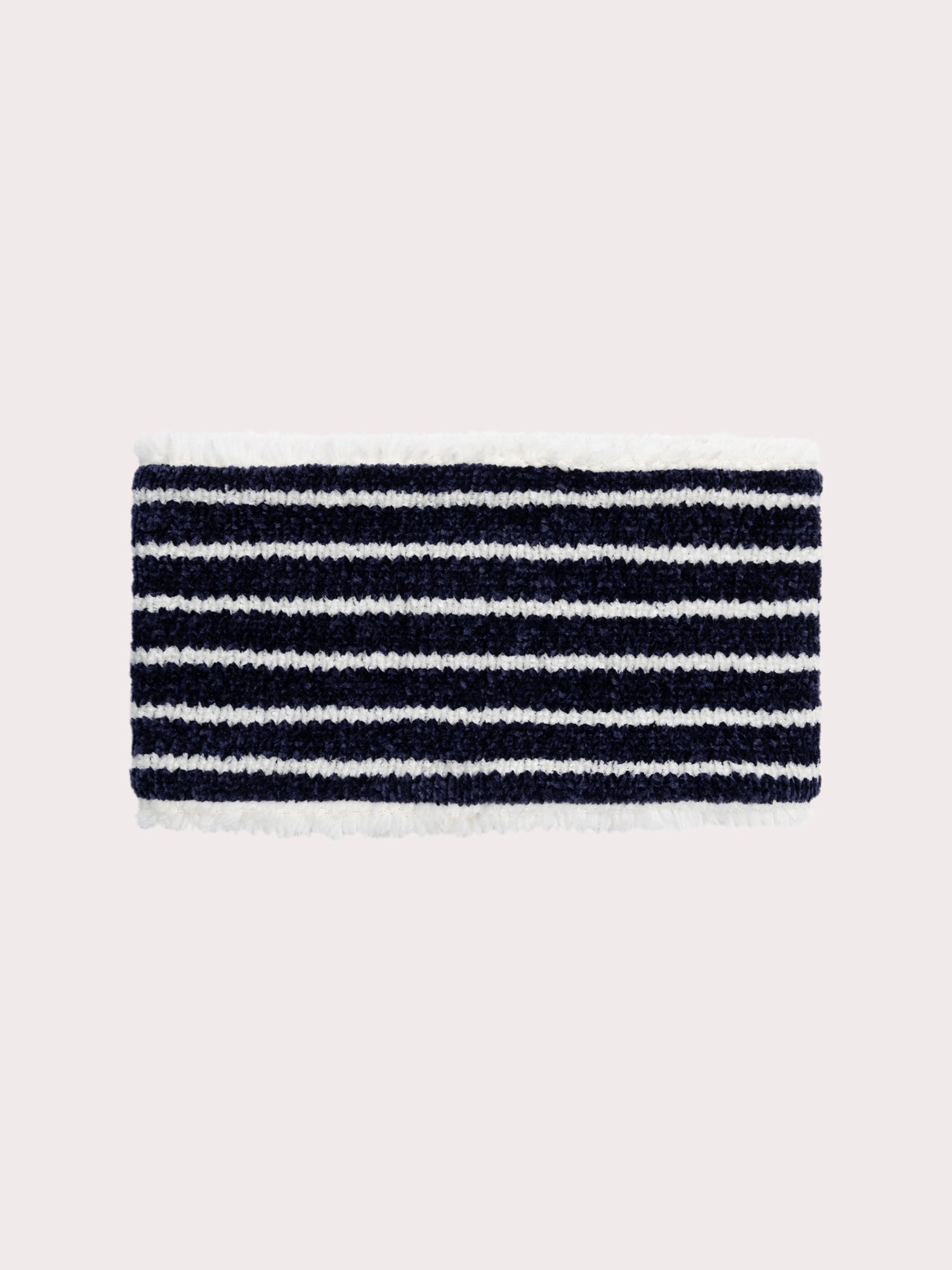Striped snood for baby boy