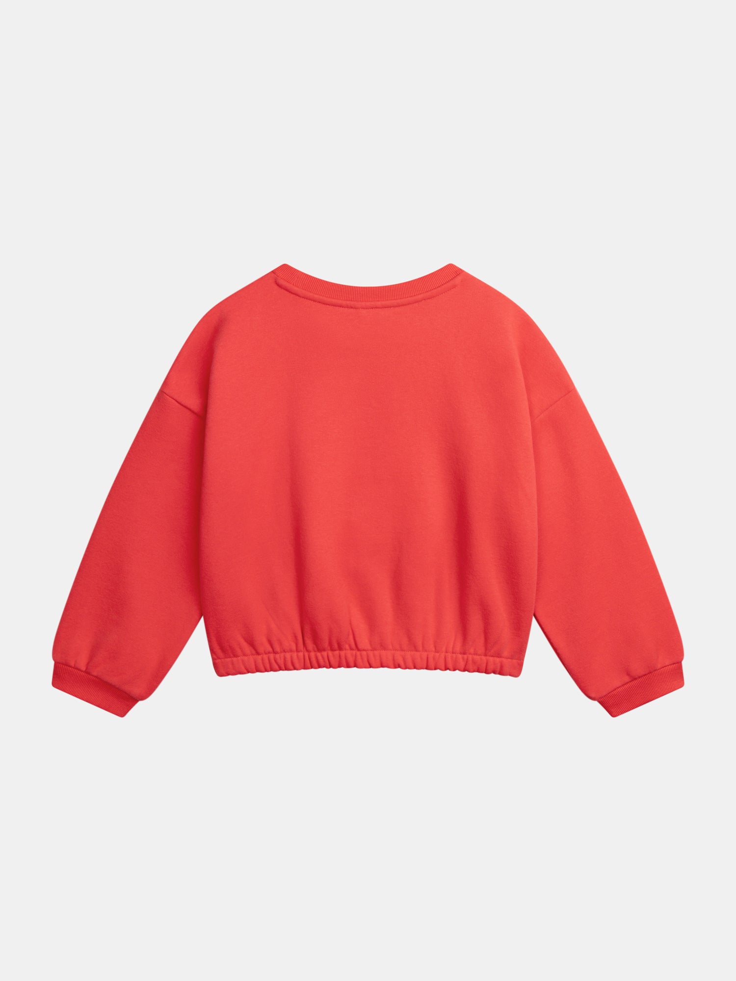 Red sweatshirt with dog animation for girls