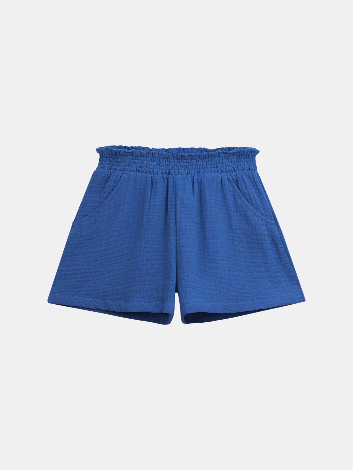 Dark blue shorts with pockets for girls
