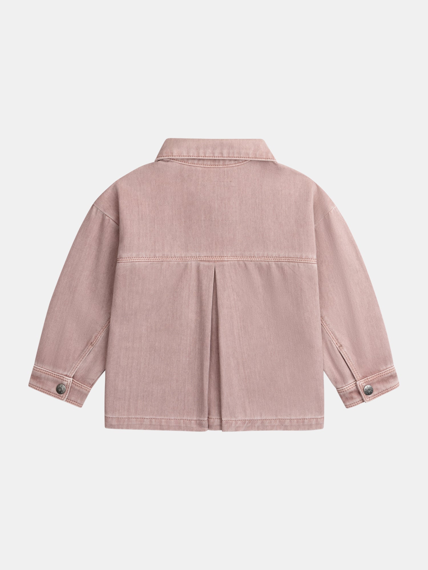 Pink Heart Embroidered Jacket for Girls