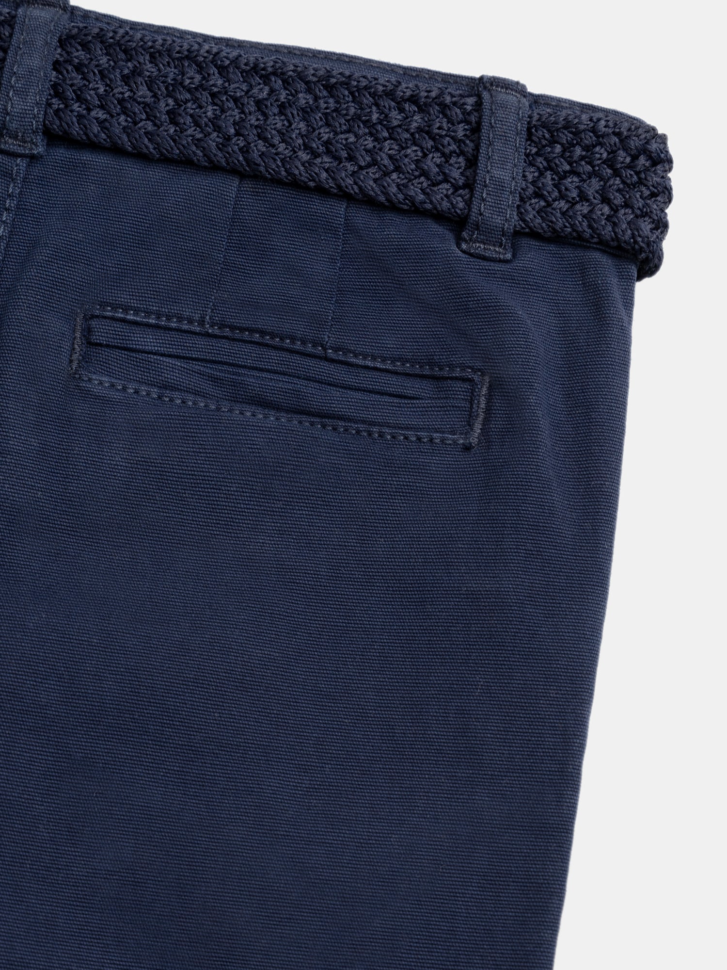 Dark blue shorts with belt for boys