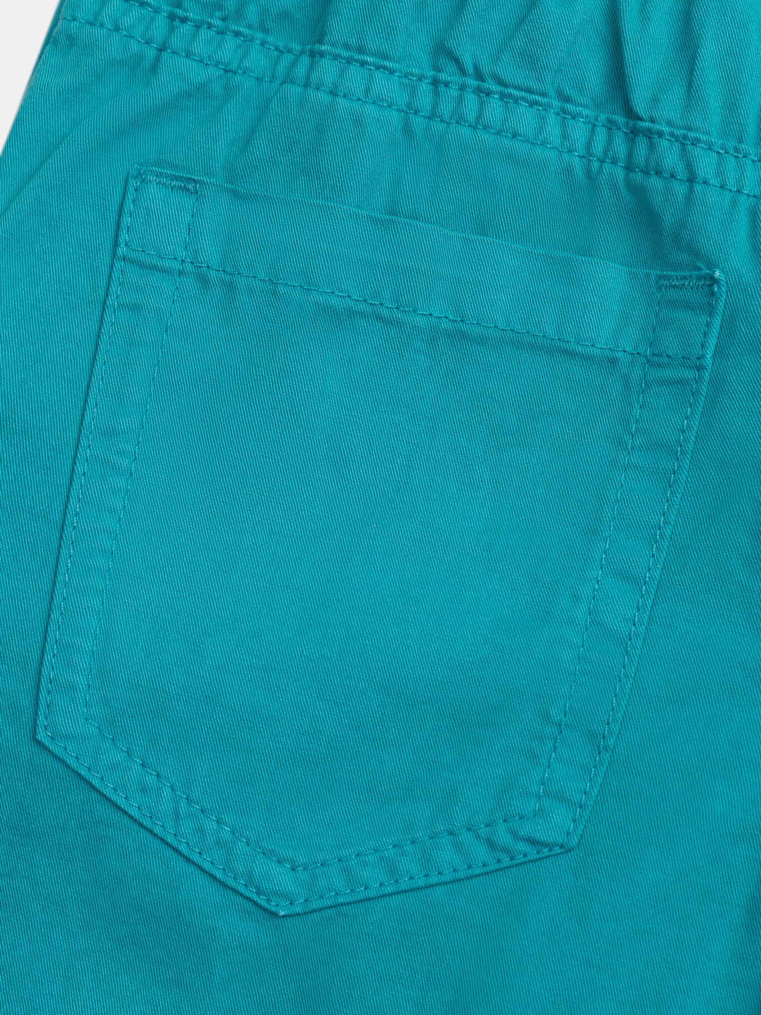 Turquoise shorts with front and back pockets for boys