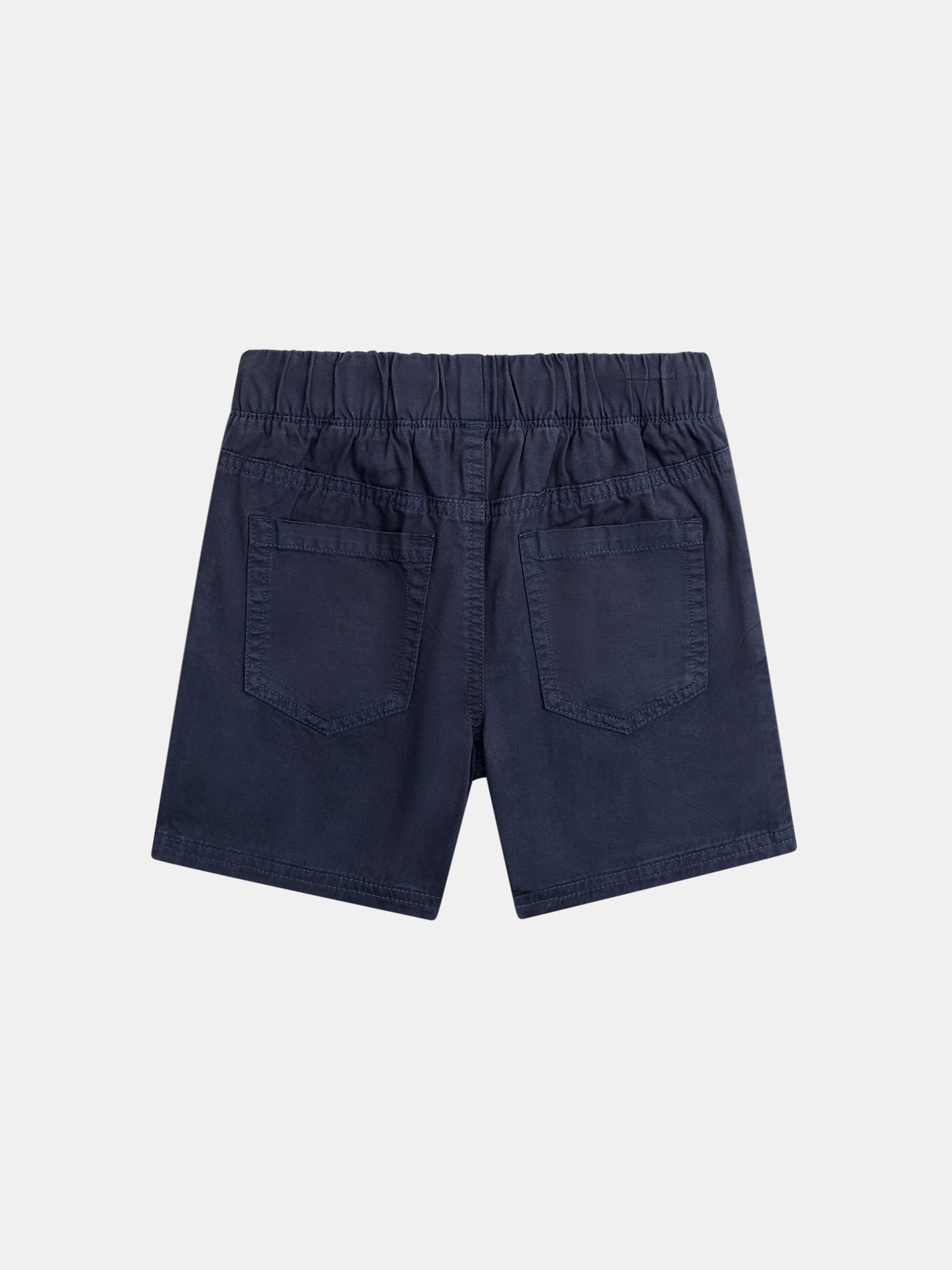 Navy shorts with front and back pockets for boys