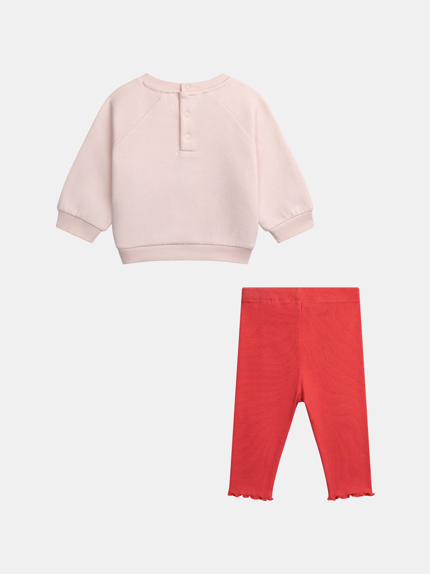 Heart-pattern outfit for baby girl