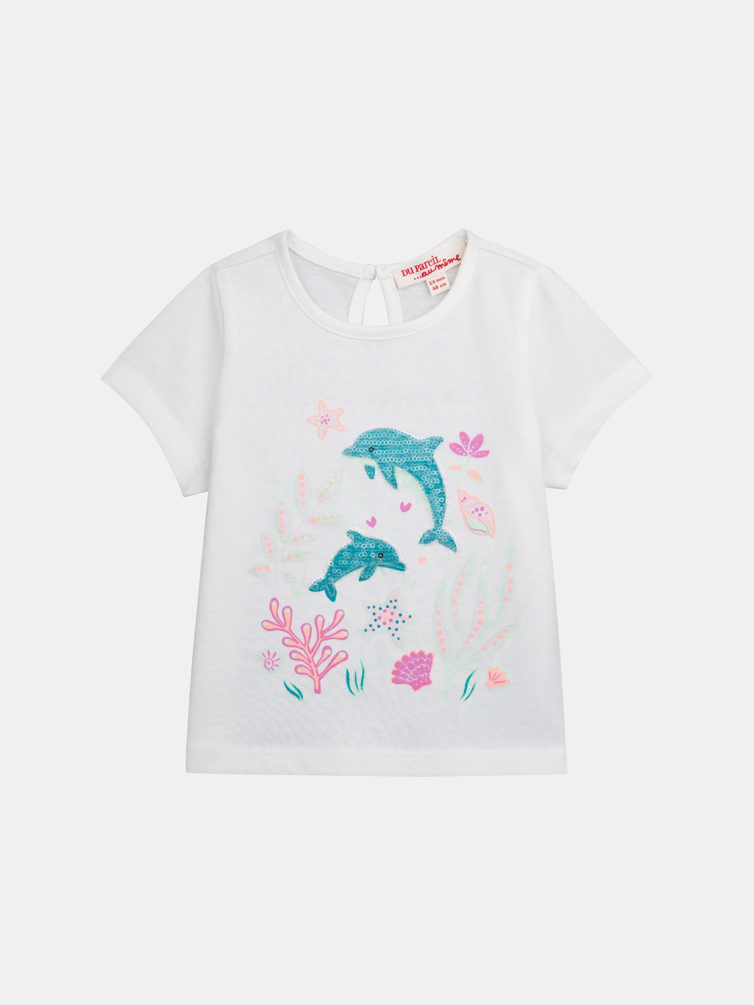 Tee Shirt Manches Courtes Ecru