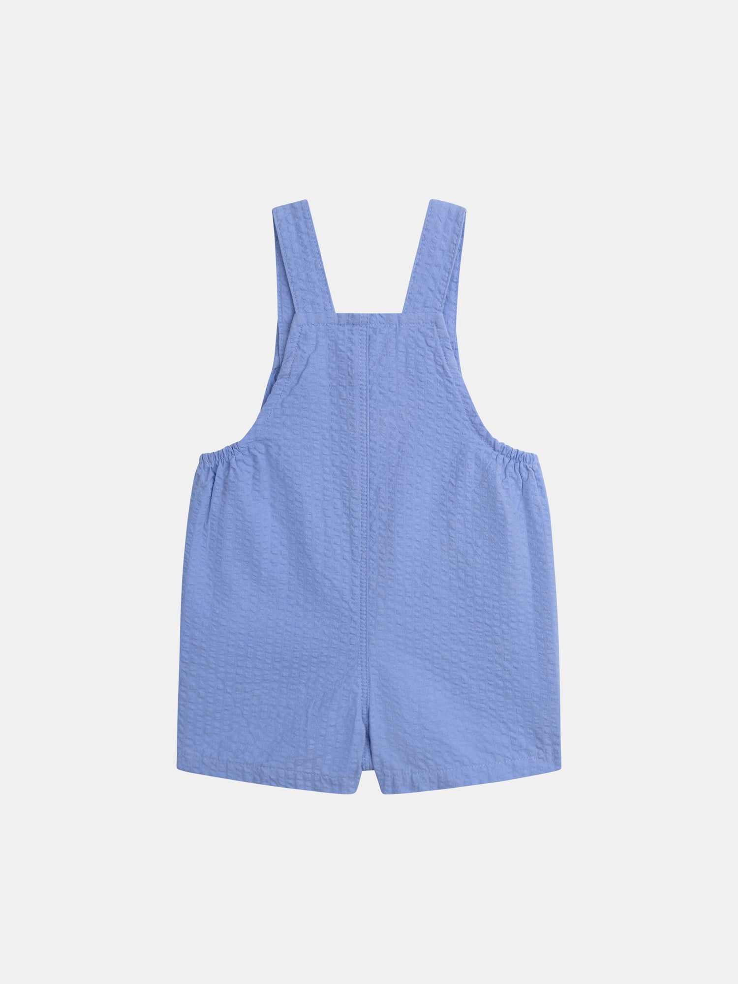 Blue short overalls for baby boy