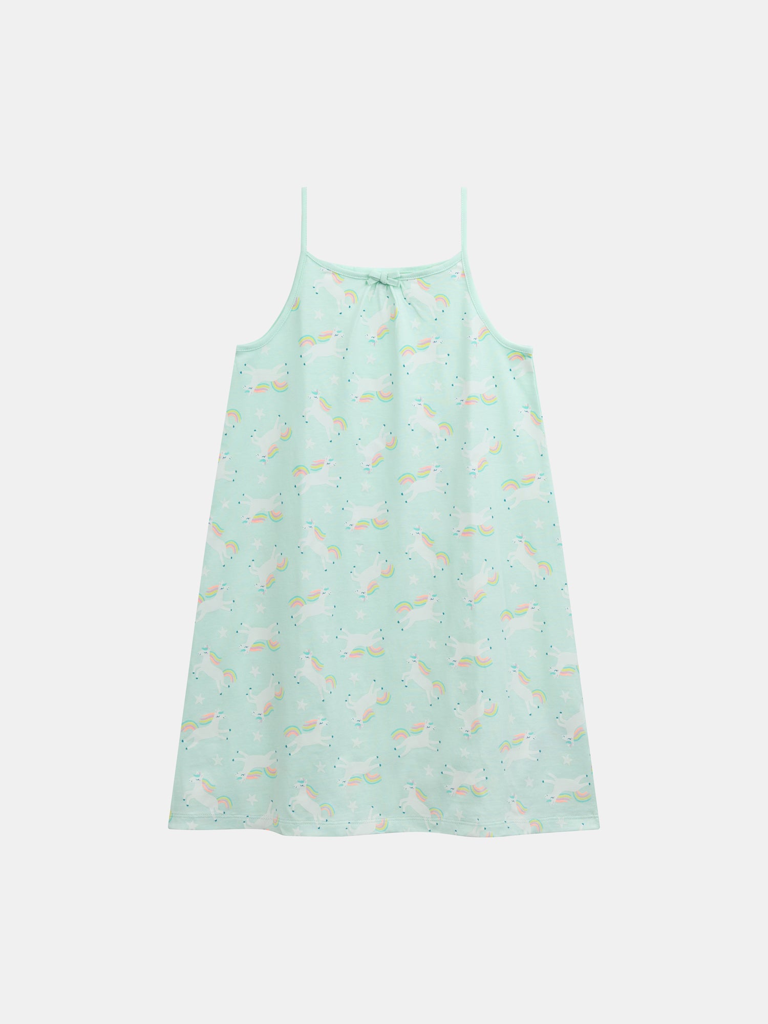 Phosphorescent Nightgown Printed with "Magical Unicorns" for Girl