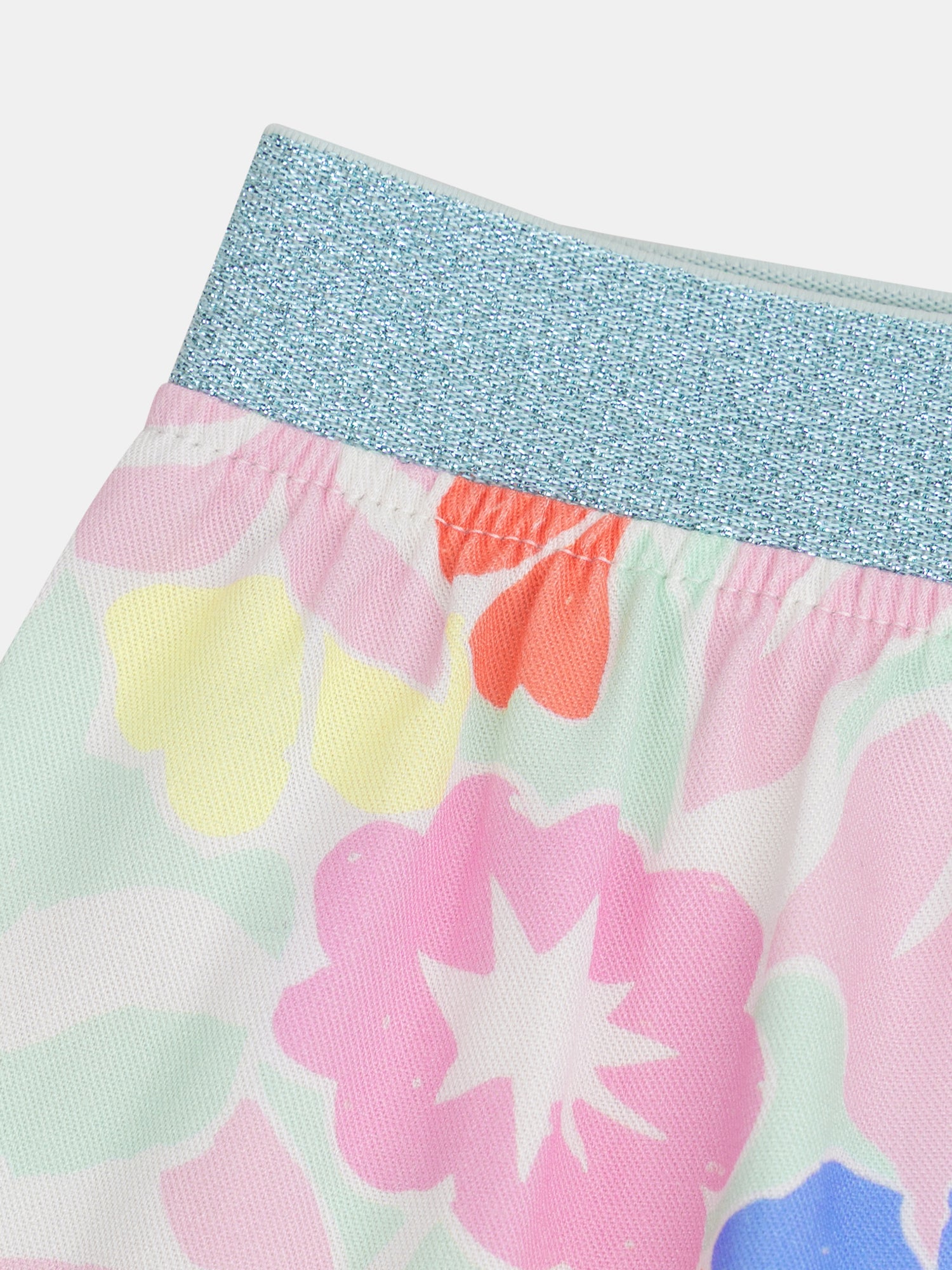 Short phosphorescent pajamas with "Exotic Mood" print for girls