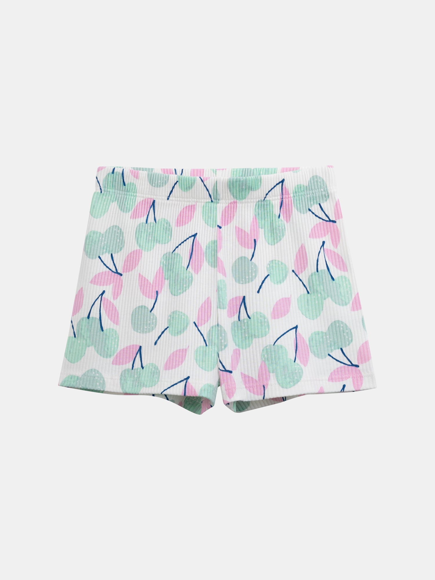 Short pajama tank top with "Pastel Cherries" print for girls