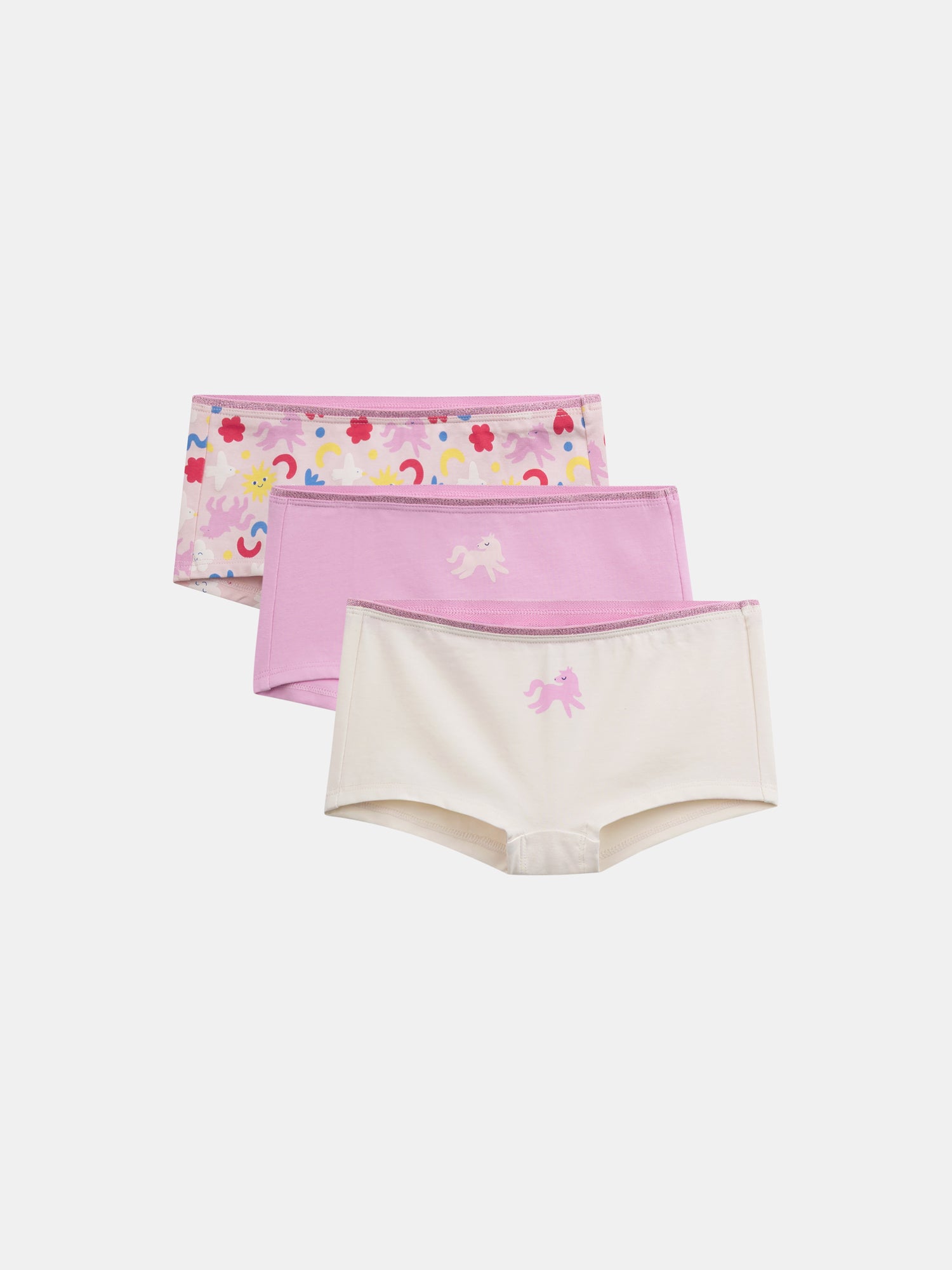 Set of 3 "DREAM" shorties for girls