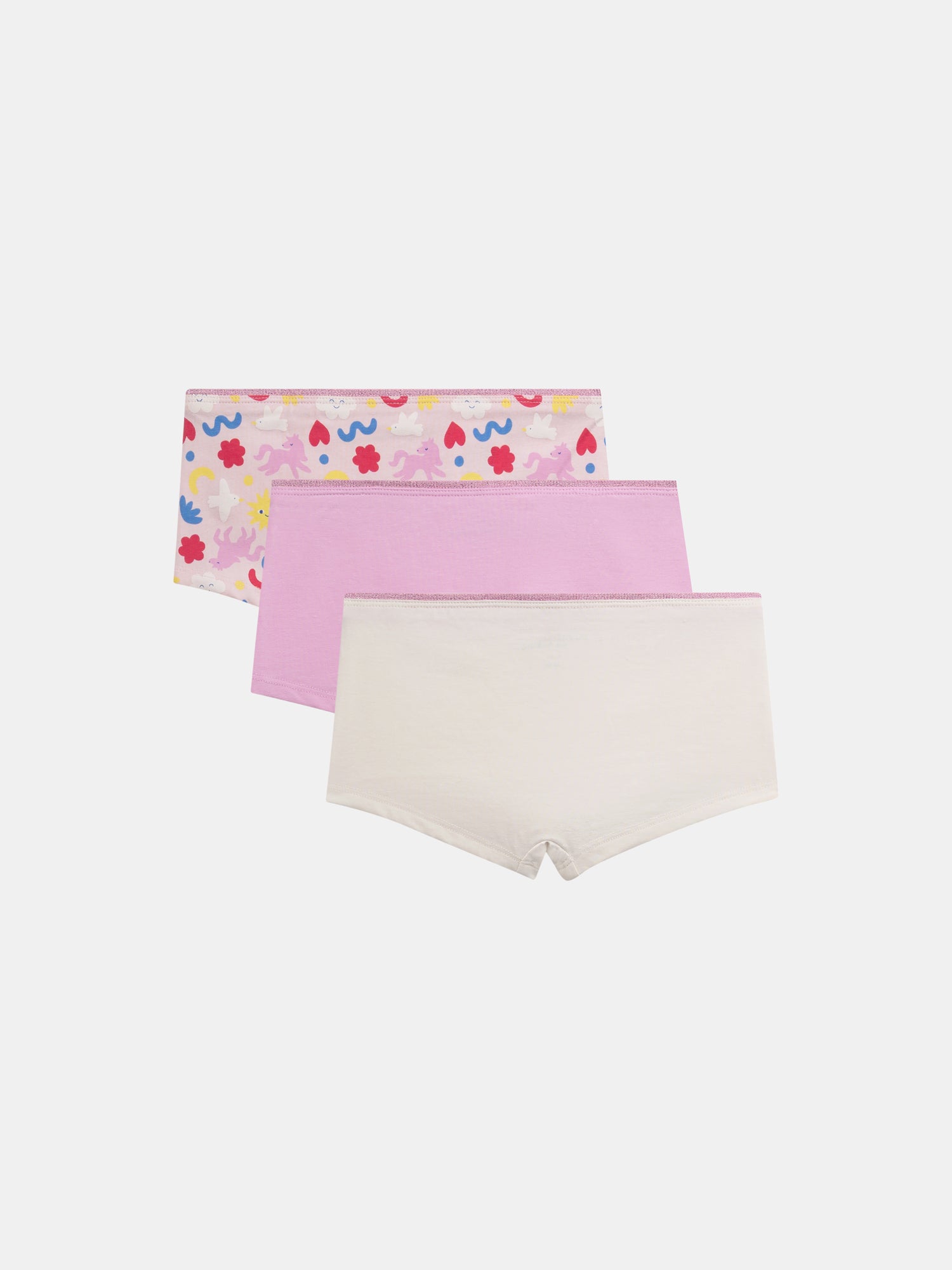 Set of 3 "DREAM" shorties for girls