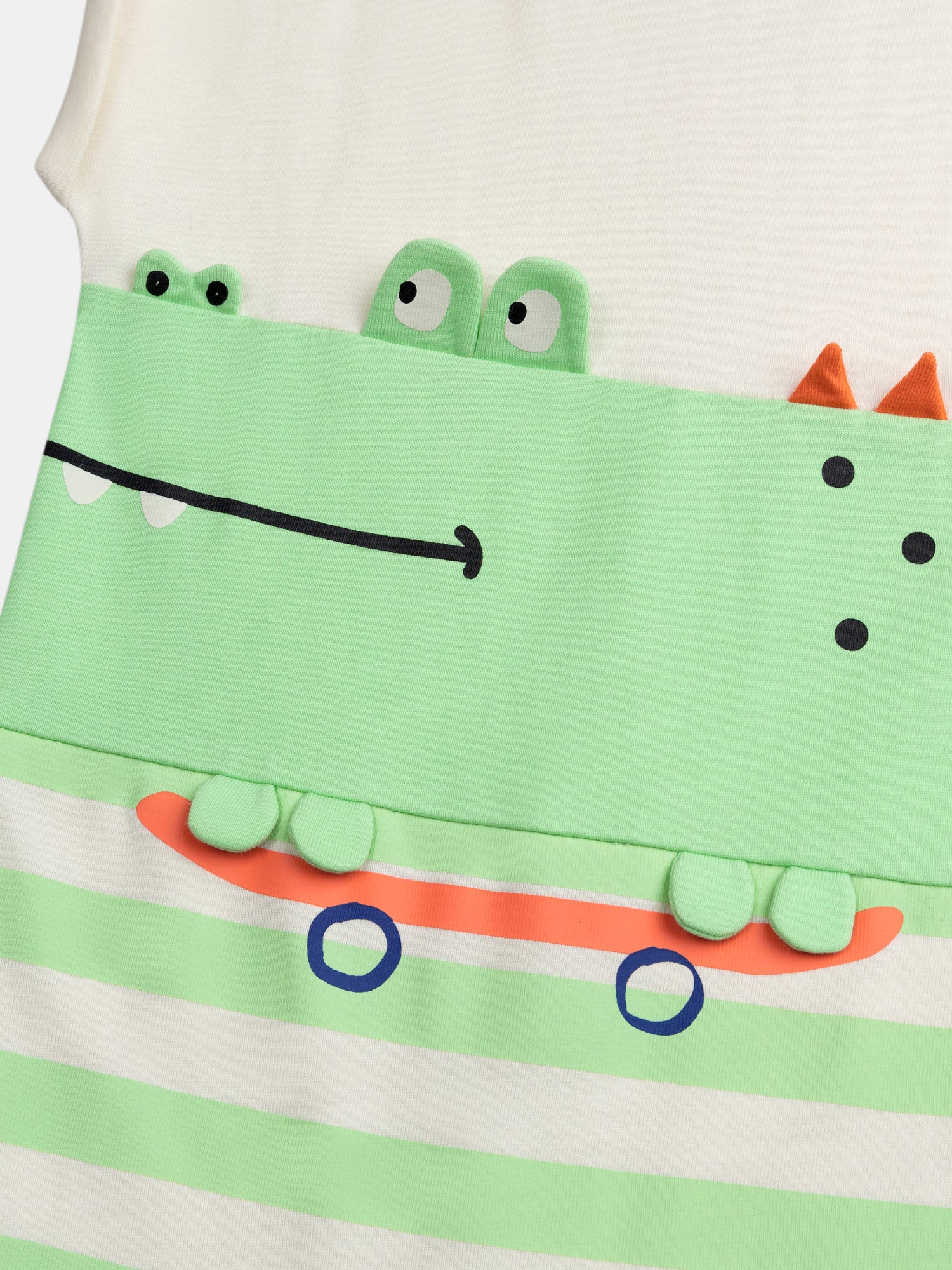 Crocodile Skater Romper for Baby Boys