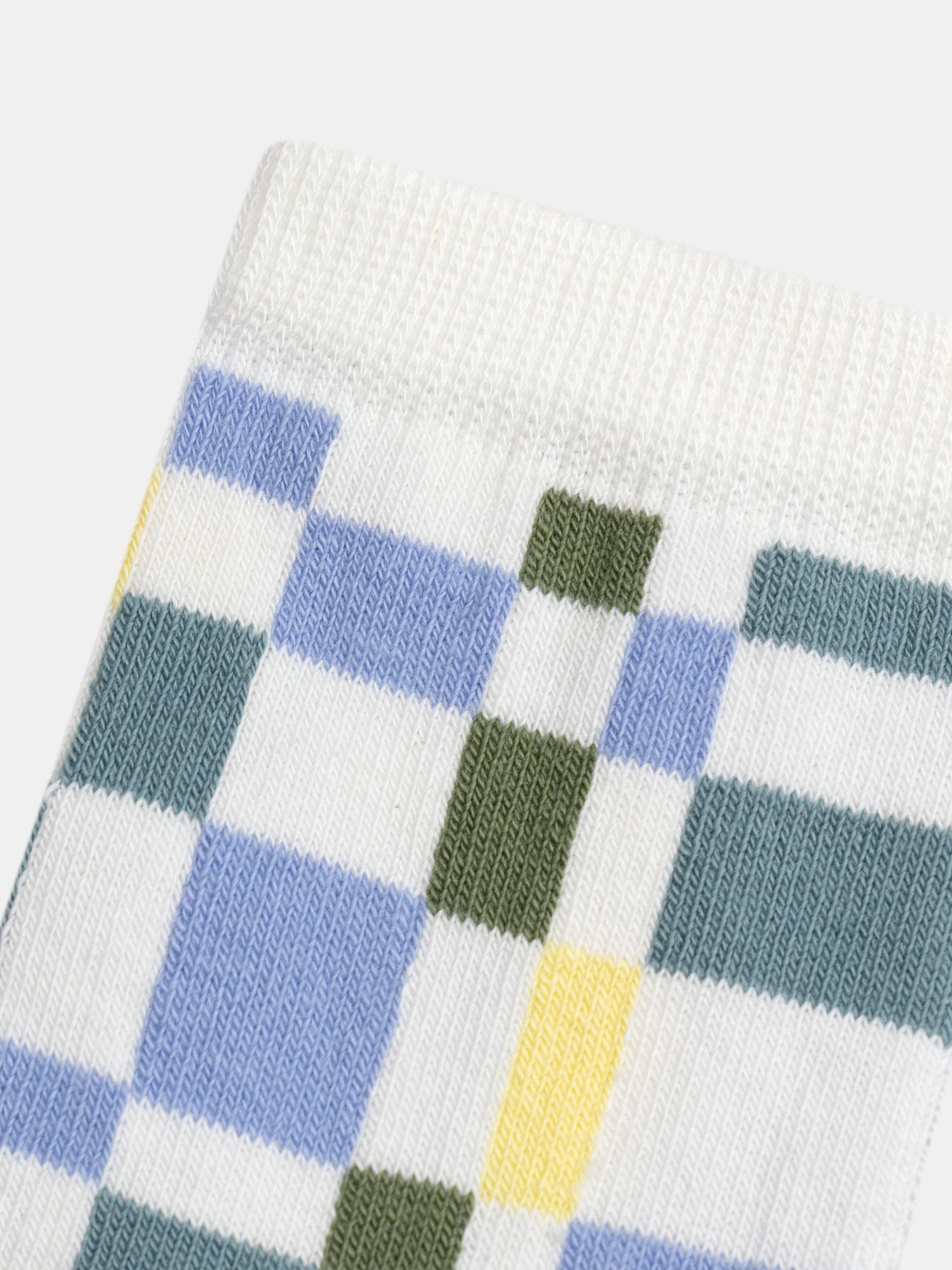 Socks with check pattern for boys