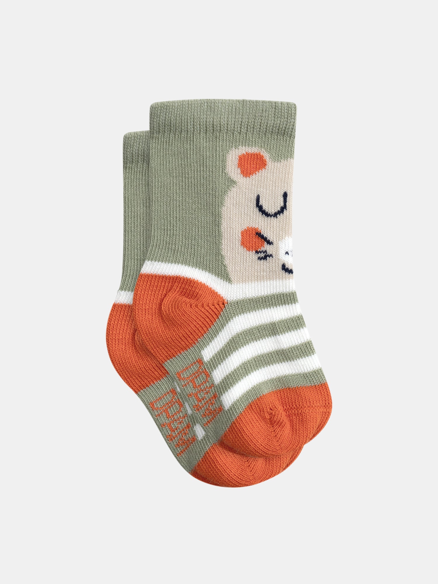 Striped Socks with Tiger Print for Baby Boy