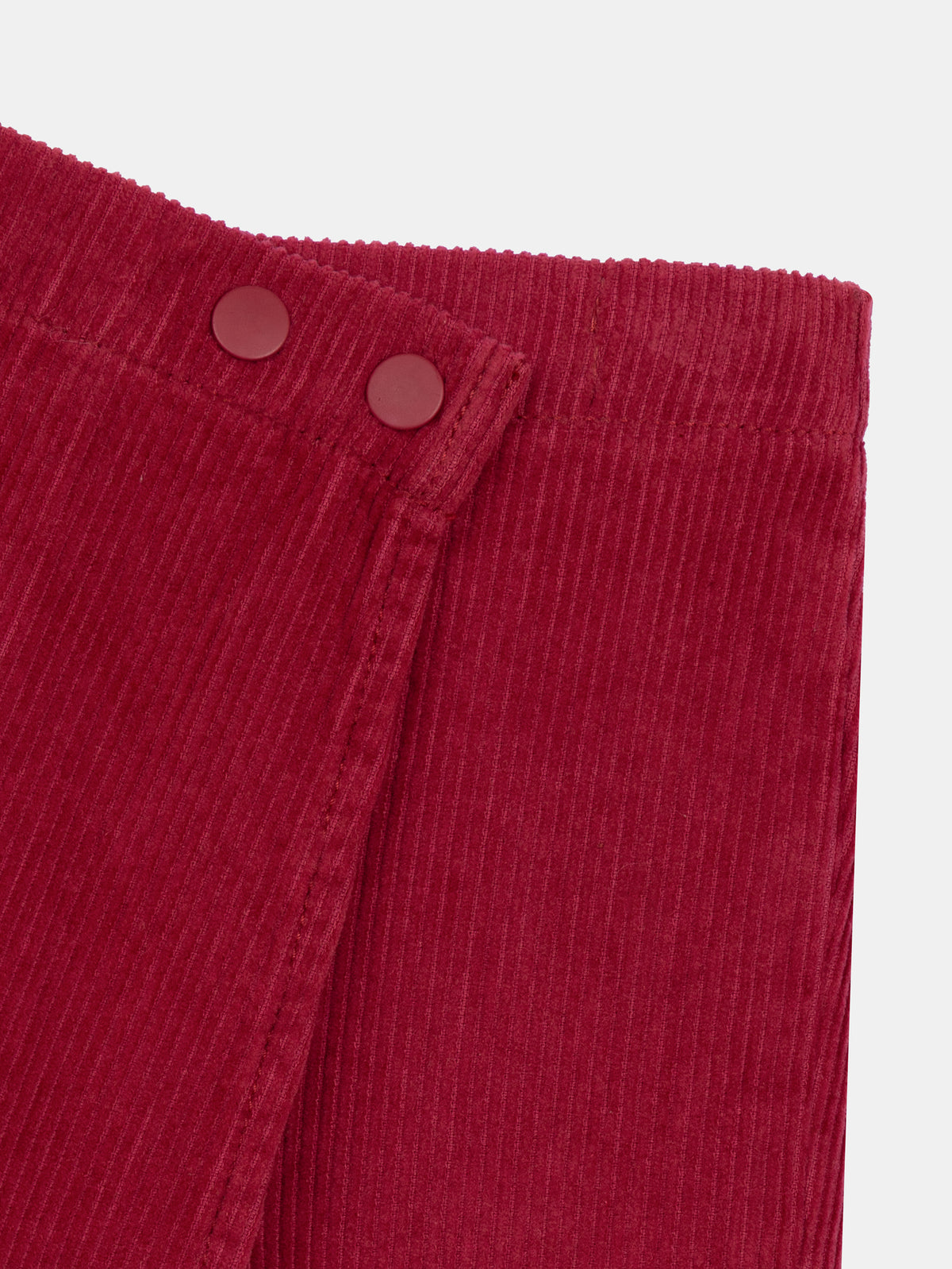 Red velour shorts for girls