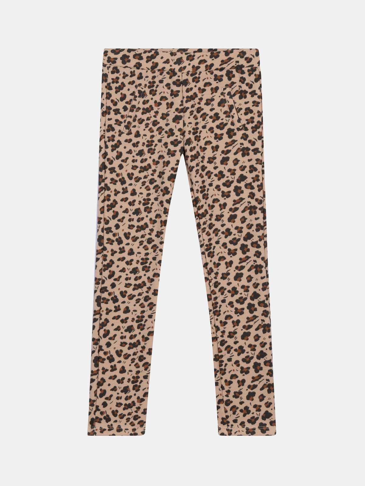 Leopard Print Fleece Pants for Girls
