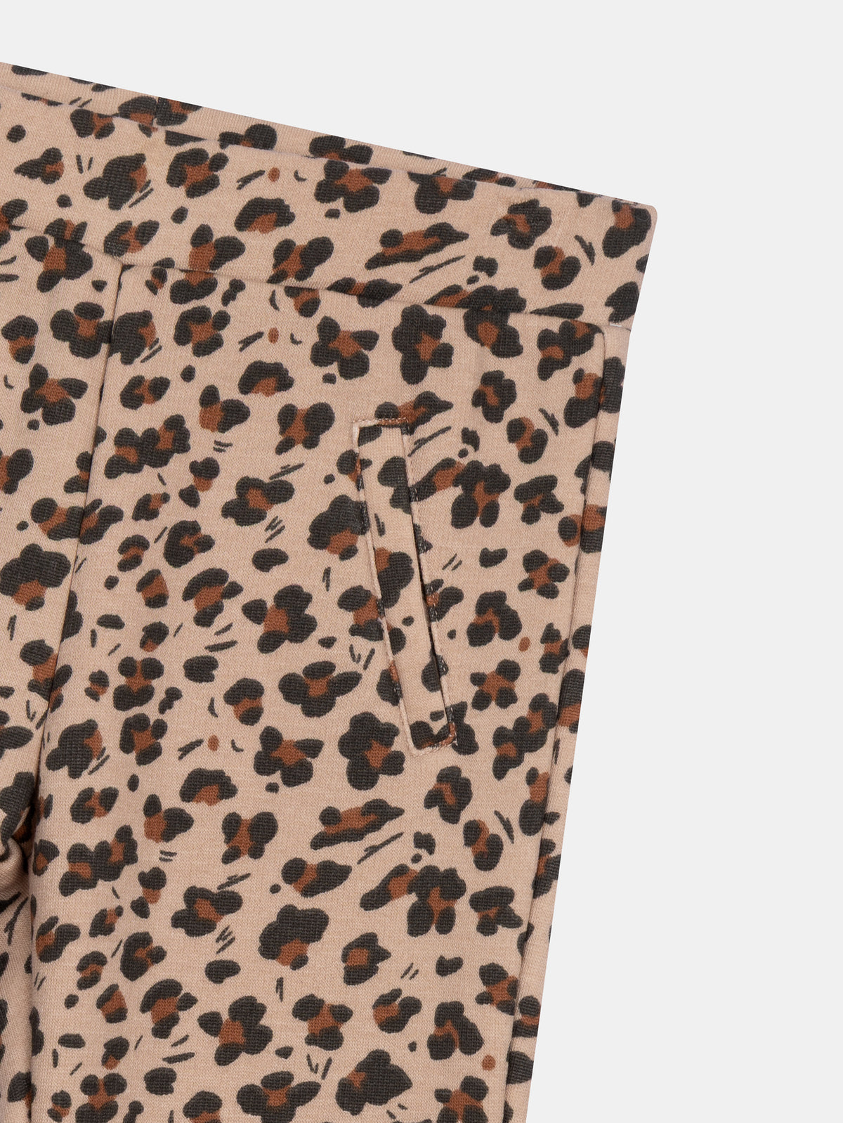 Leopard Print Fleece Pants for Girls