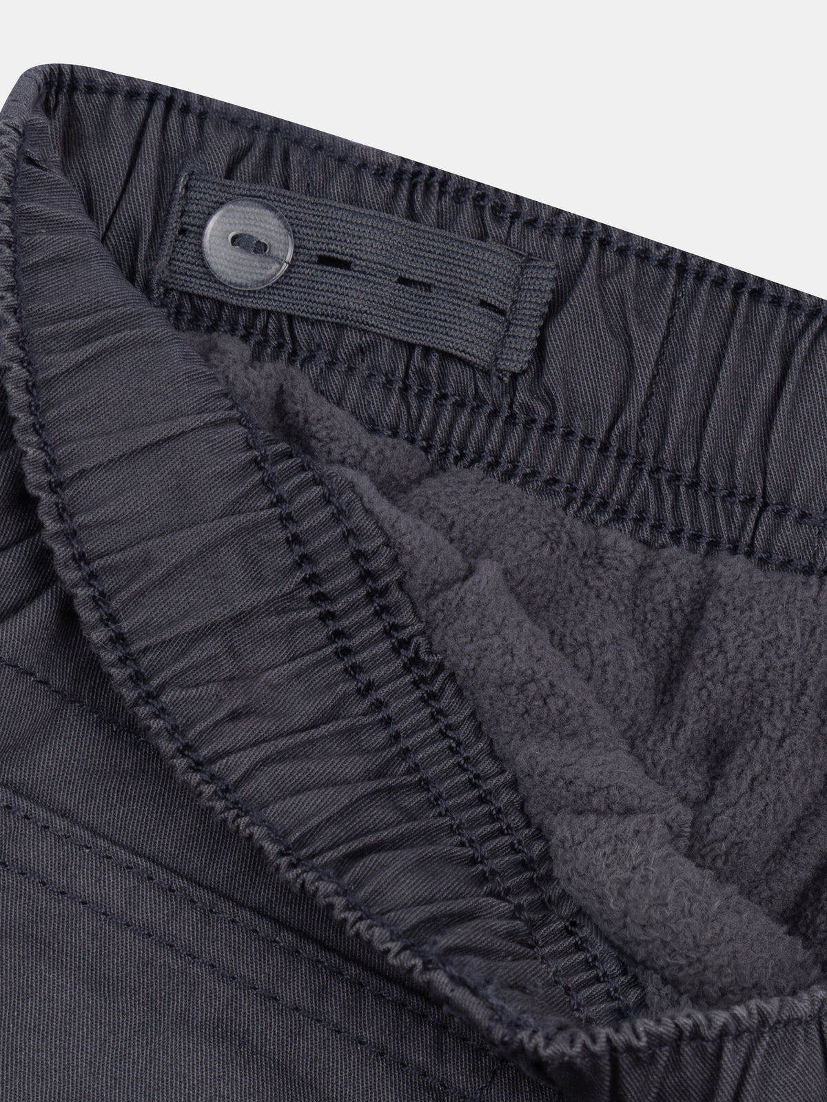 Gray warm-lined pants for boys