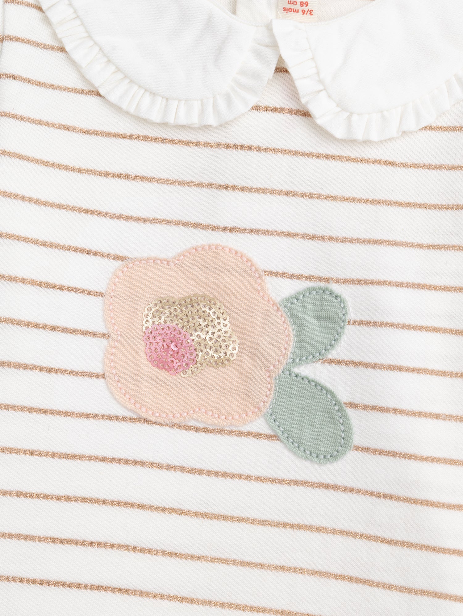 Striped Glitter Bralette "Wild Campus" for Baby Girl