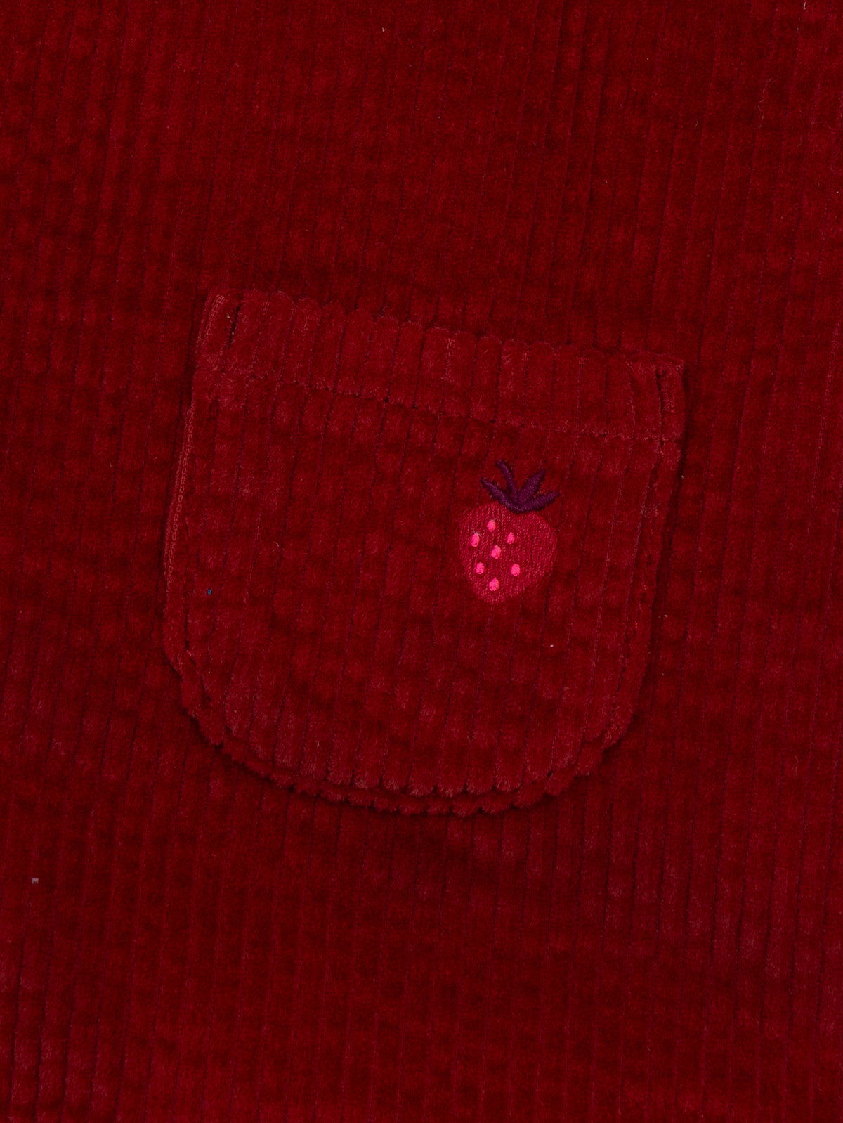 Red Corduroy Pinafore Dress for Baby Girl