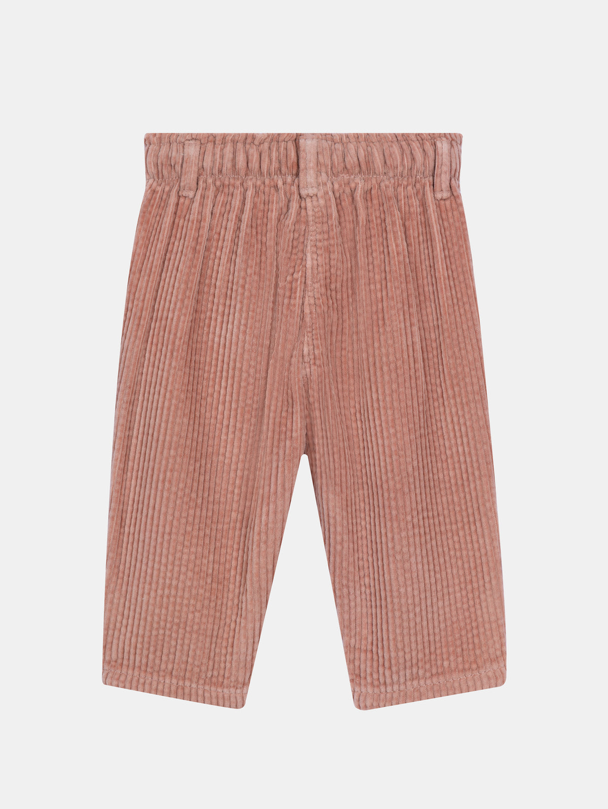 Light pink corduroy pants for baby girl