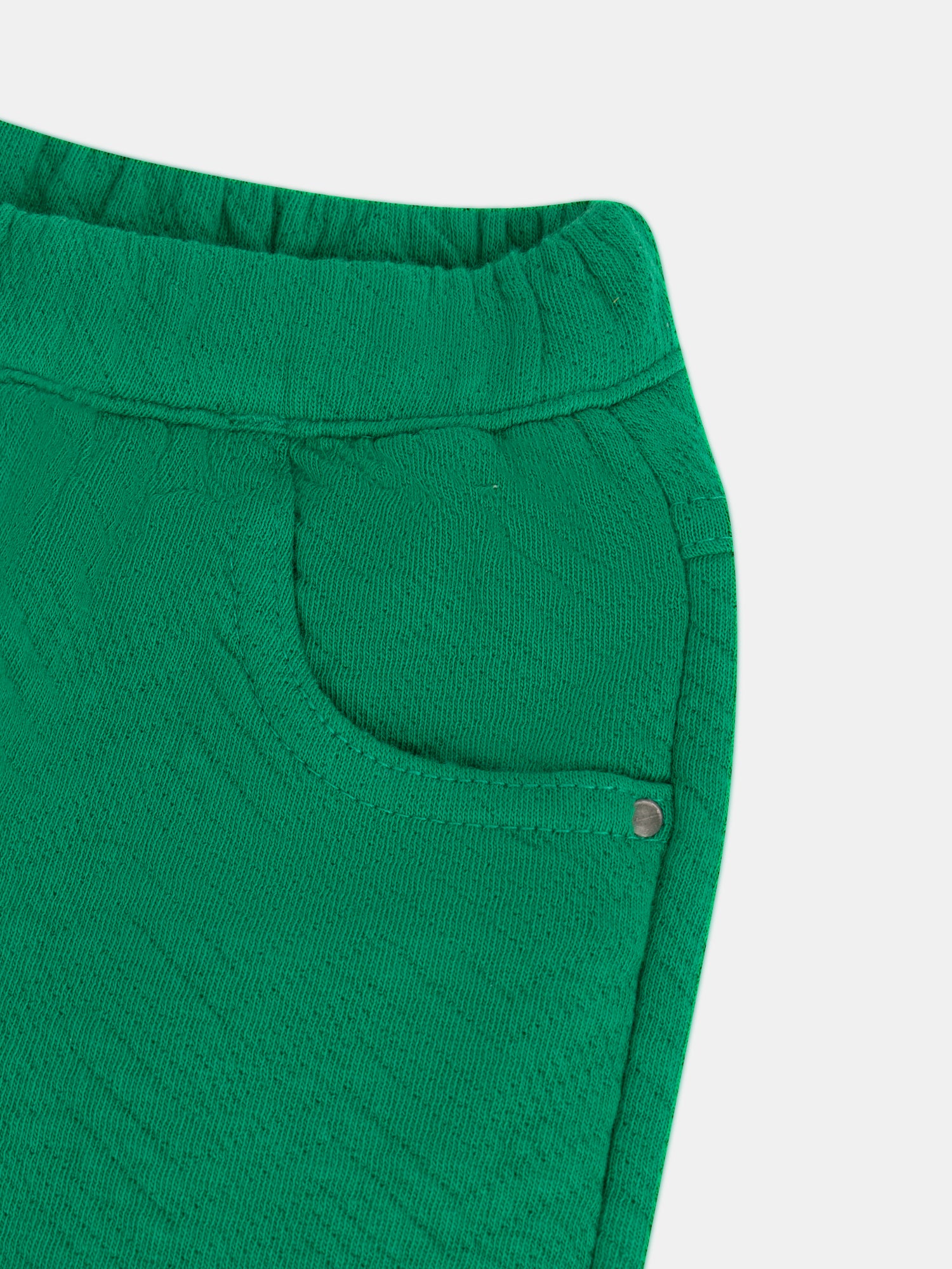 Grass Green "ARTY SCHOOL" Pants for Baby Boys