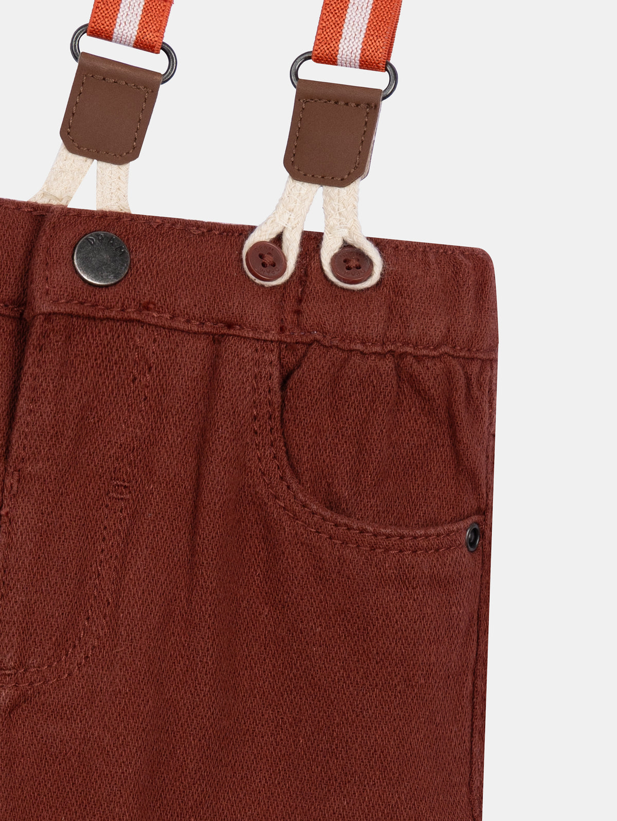 Morgon colored suspender pants for baby boy