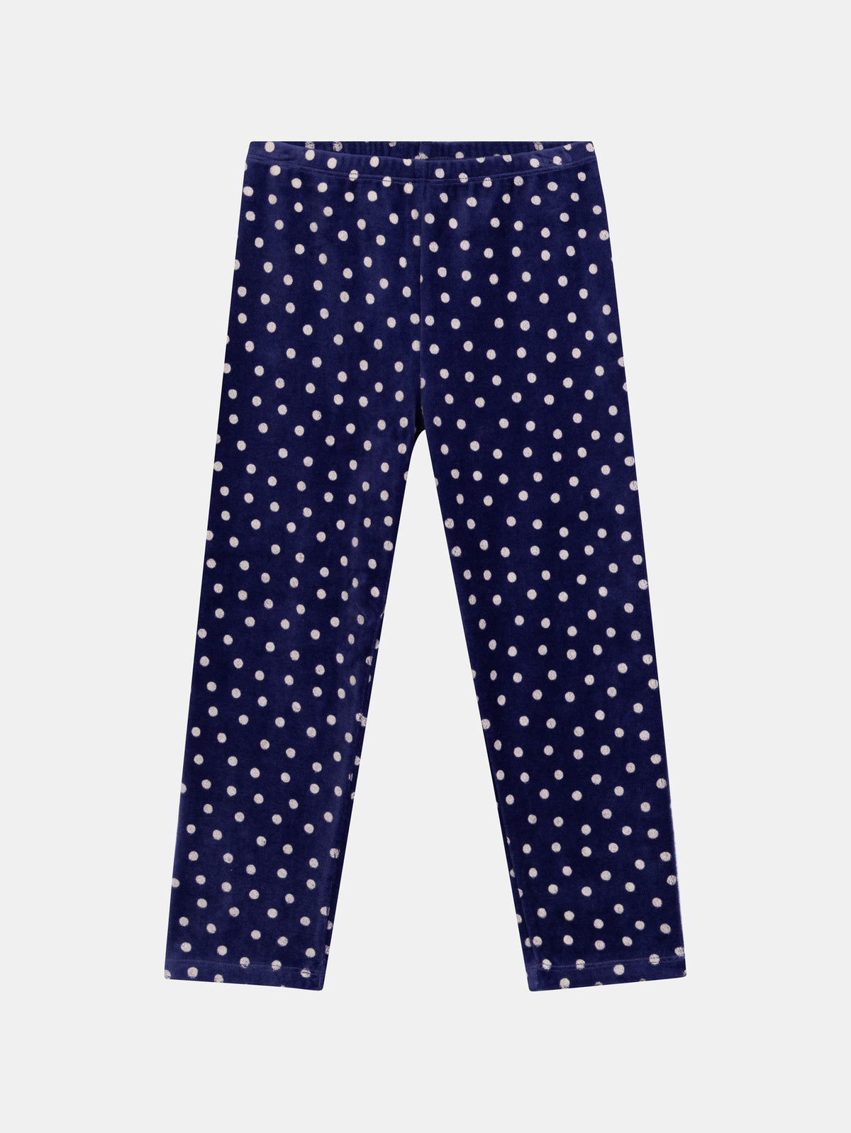 Navy Blue Velvet Pajamas "It's raining MAGIC" with Phosphorescent Details for Girls
