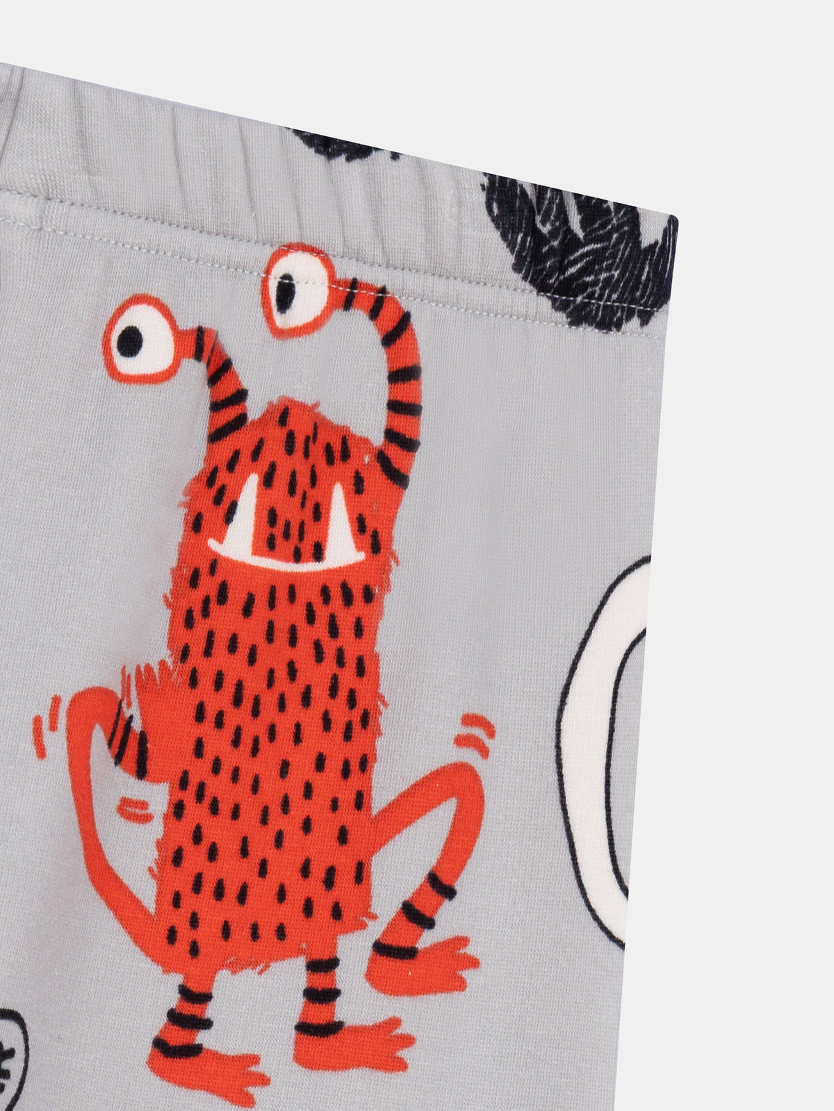 2-piece fleece "MONSTERS" pajamas with phosphorescence for boys