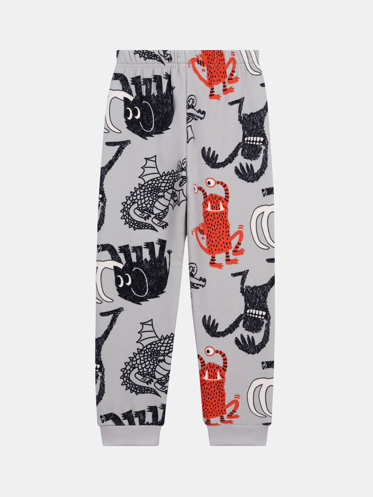 2-piece fleece "MONSTERS" pajamas with phosphorescence for boys
