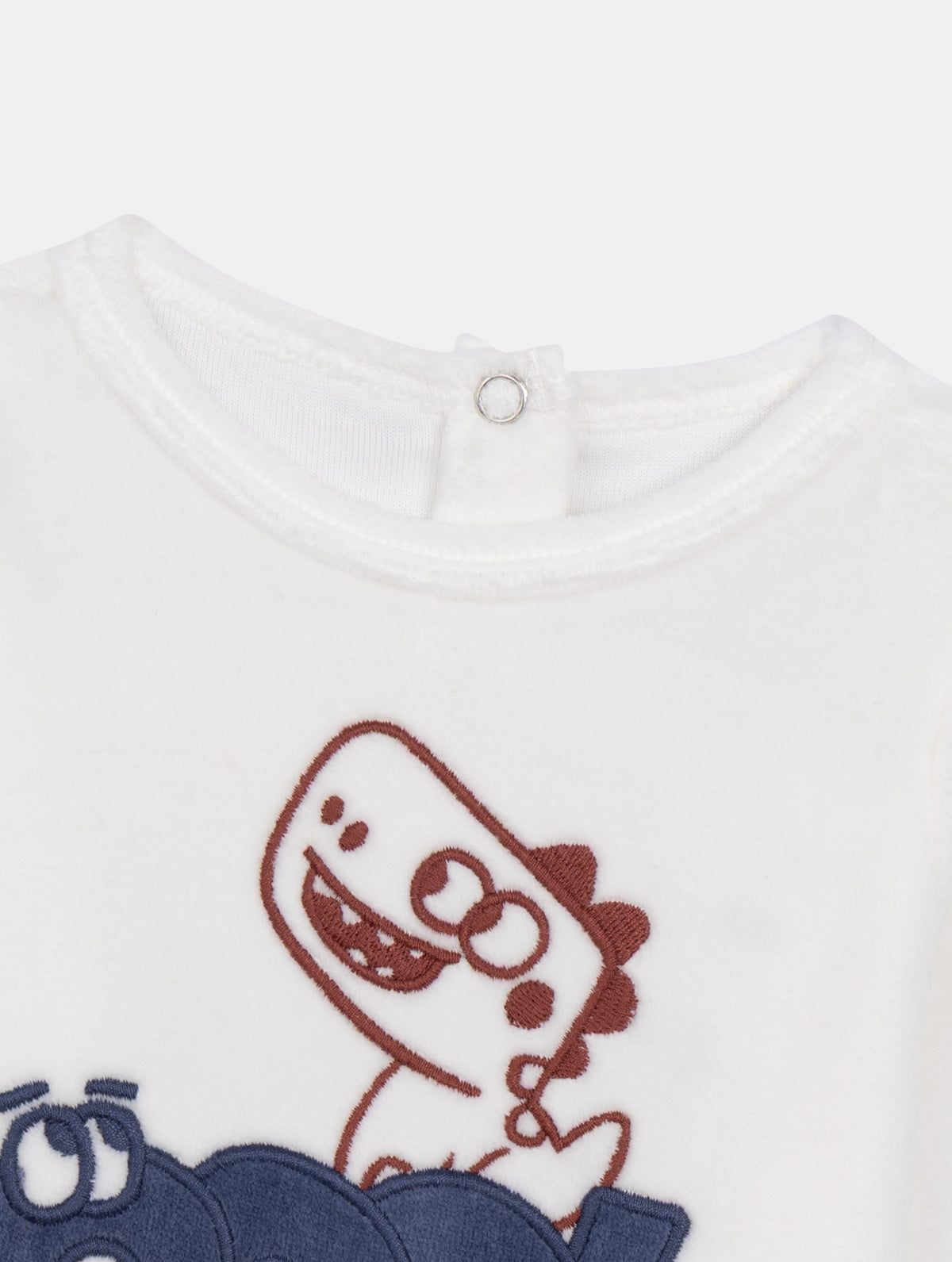 2-Piece Velour Dinosaur and Striped Pajamas for Baby Boy