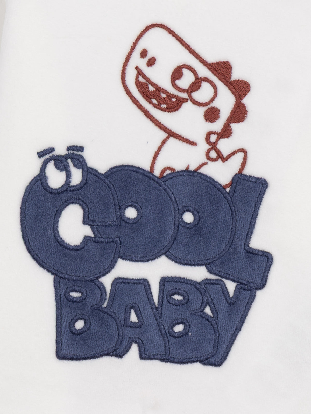 2-Piece Velour Dinosaur and Striped Pajamas for Baby Boy