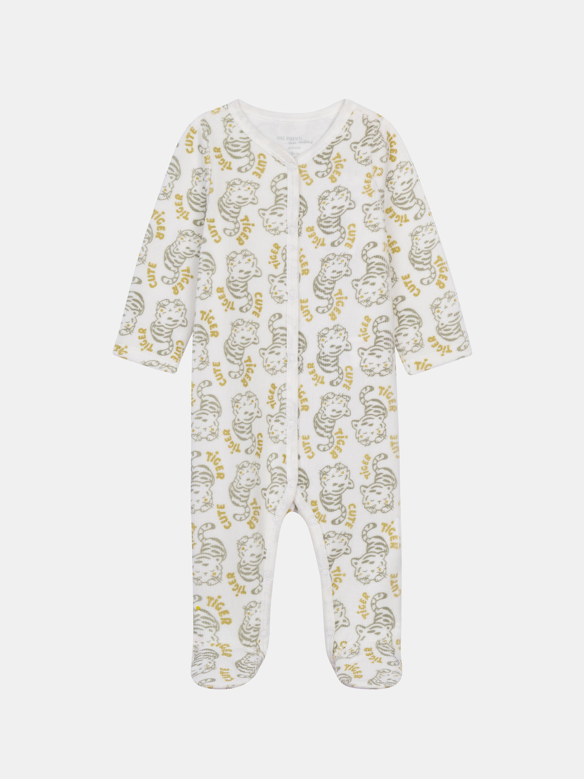 Velvet Snug-Fit with Printed Tigers for Baby Boy