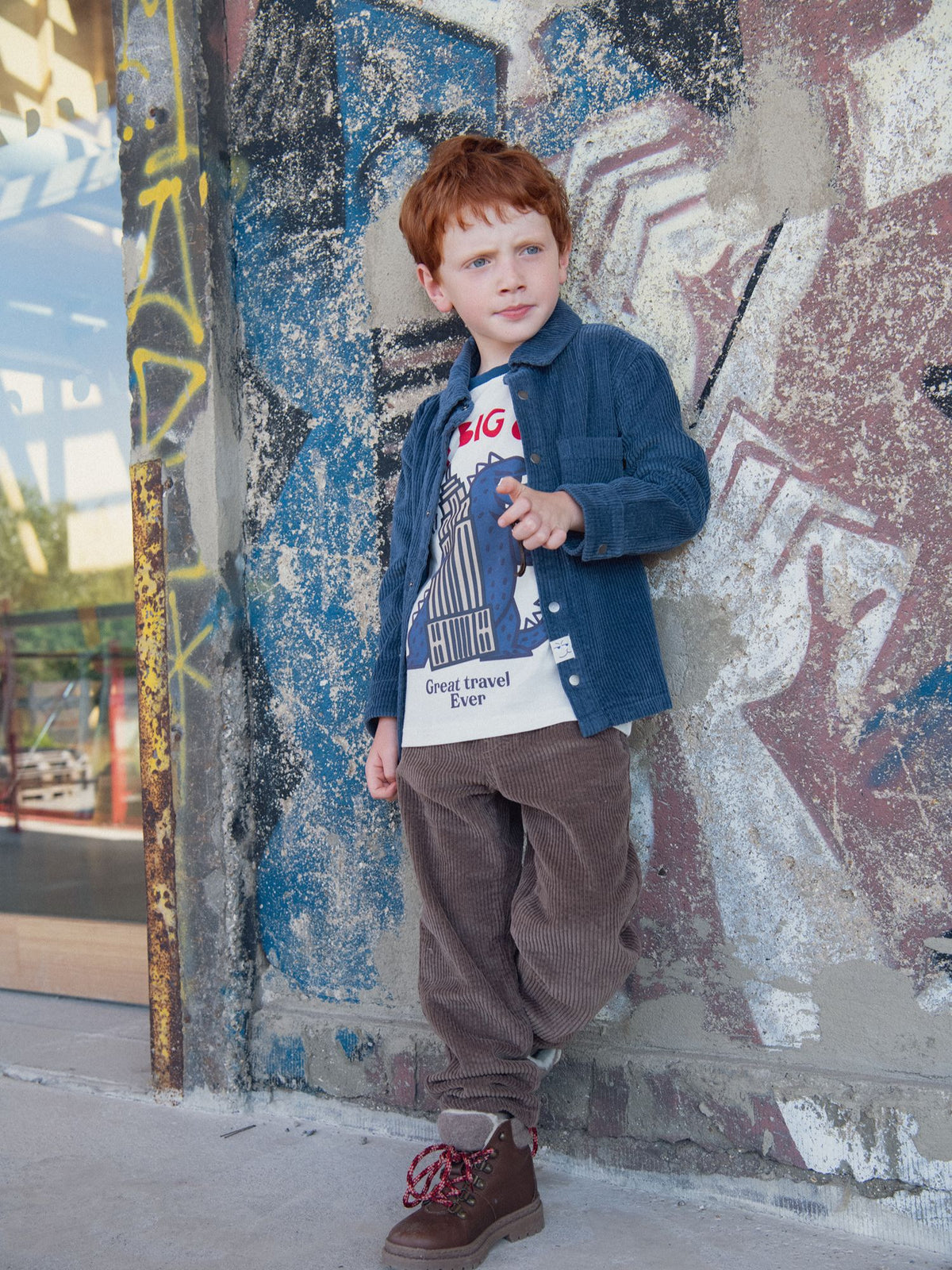 Light Brown Corduroy Pants for Boys