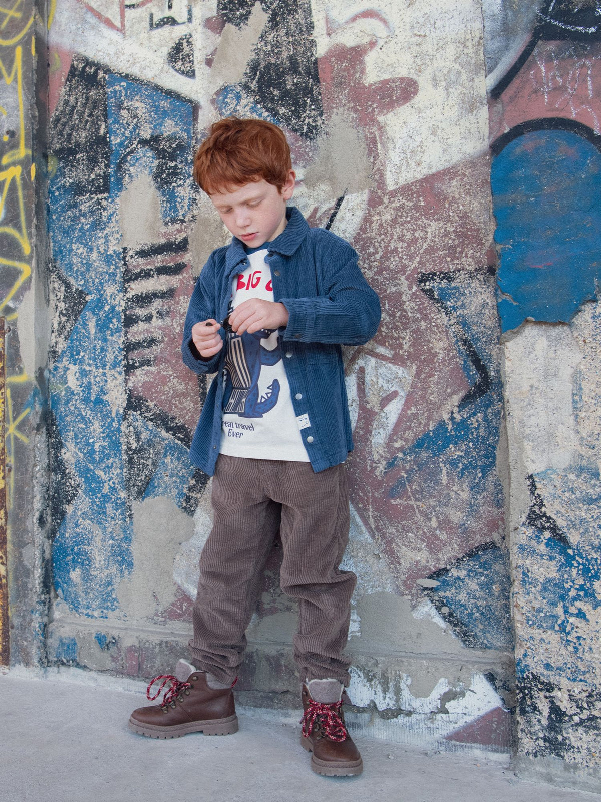 Light Brown Corduroy Pants for Boys