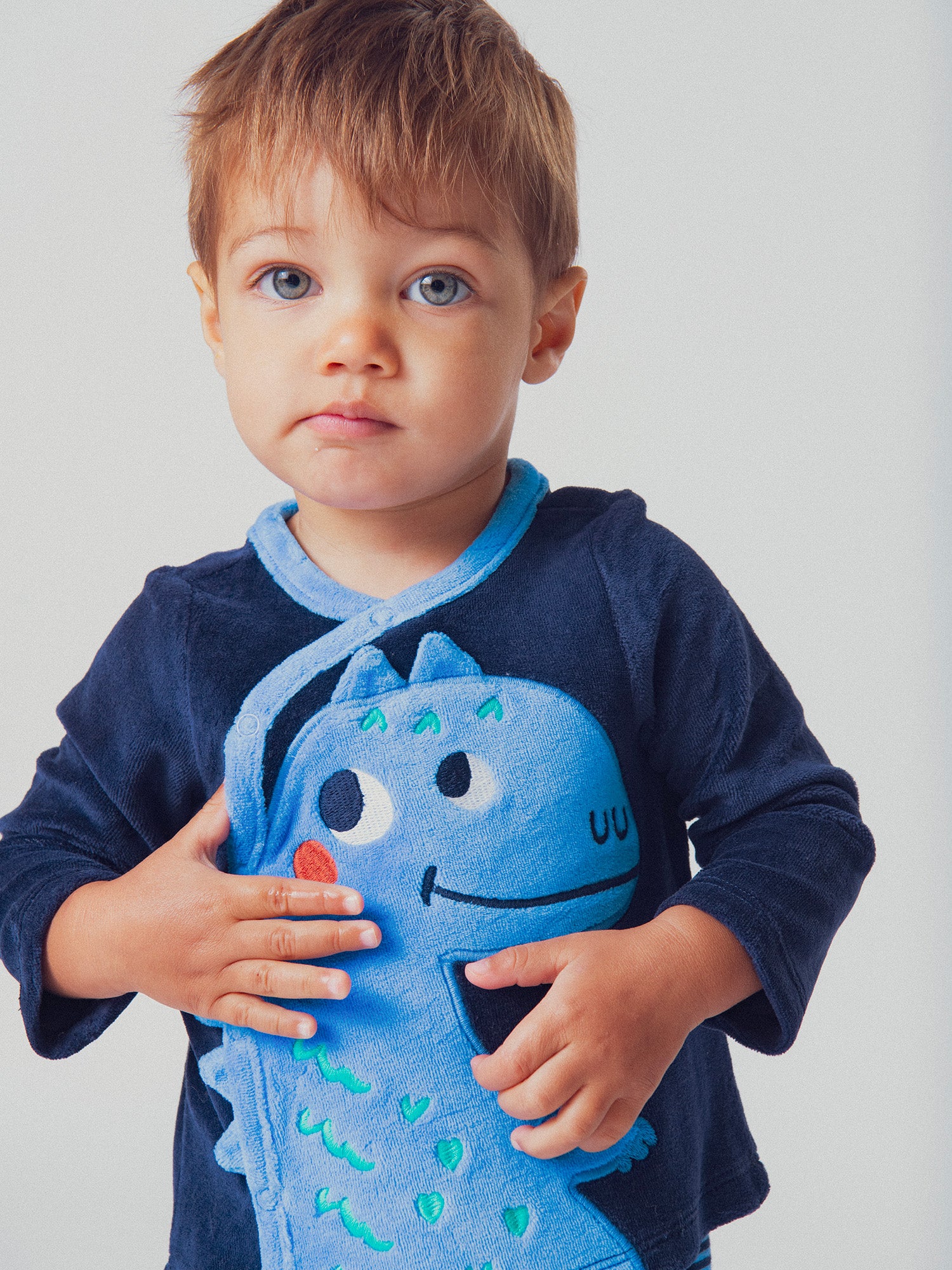 Navy Blue Pyjama with Dinosaur Pattern for Baby Boy