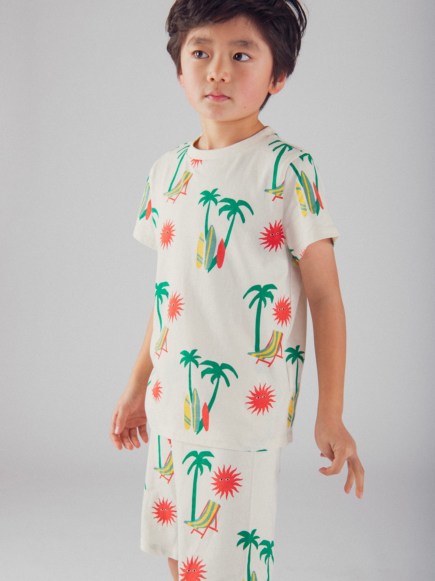 Short Printed Pyjama "Tropical Beach" for Boy