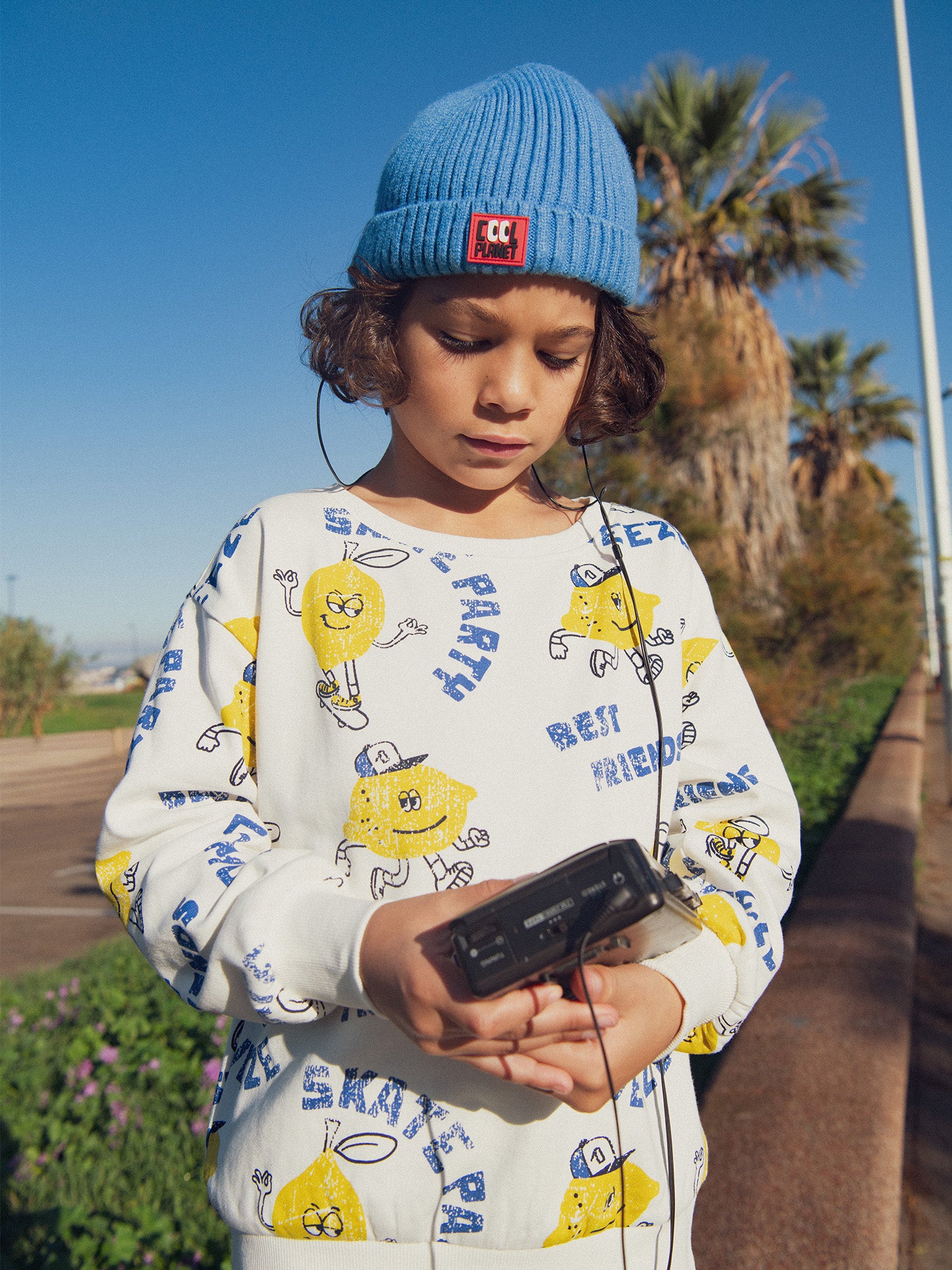 Lemon Printed Sweatshirt for Boys
