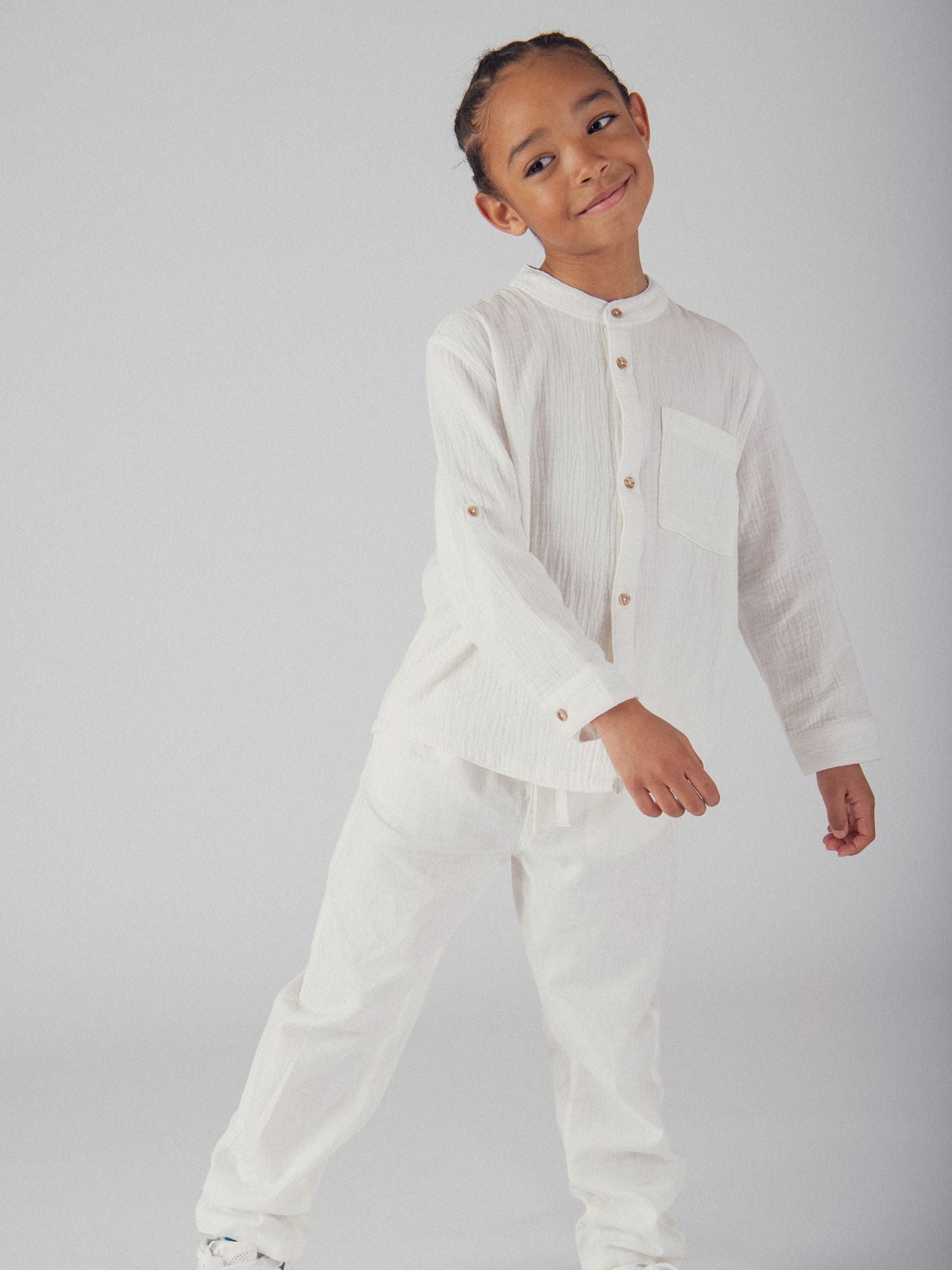 Beige Pants with Pockets for Boys