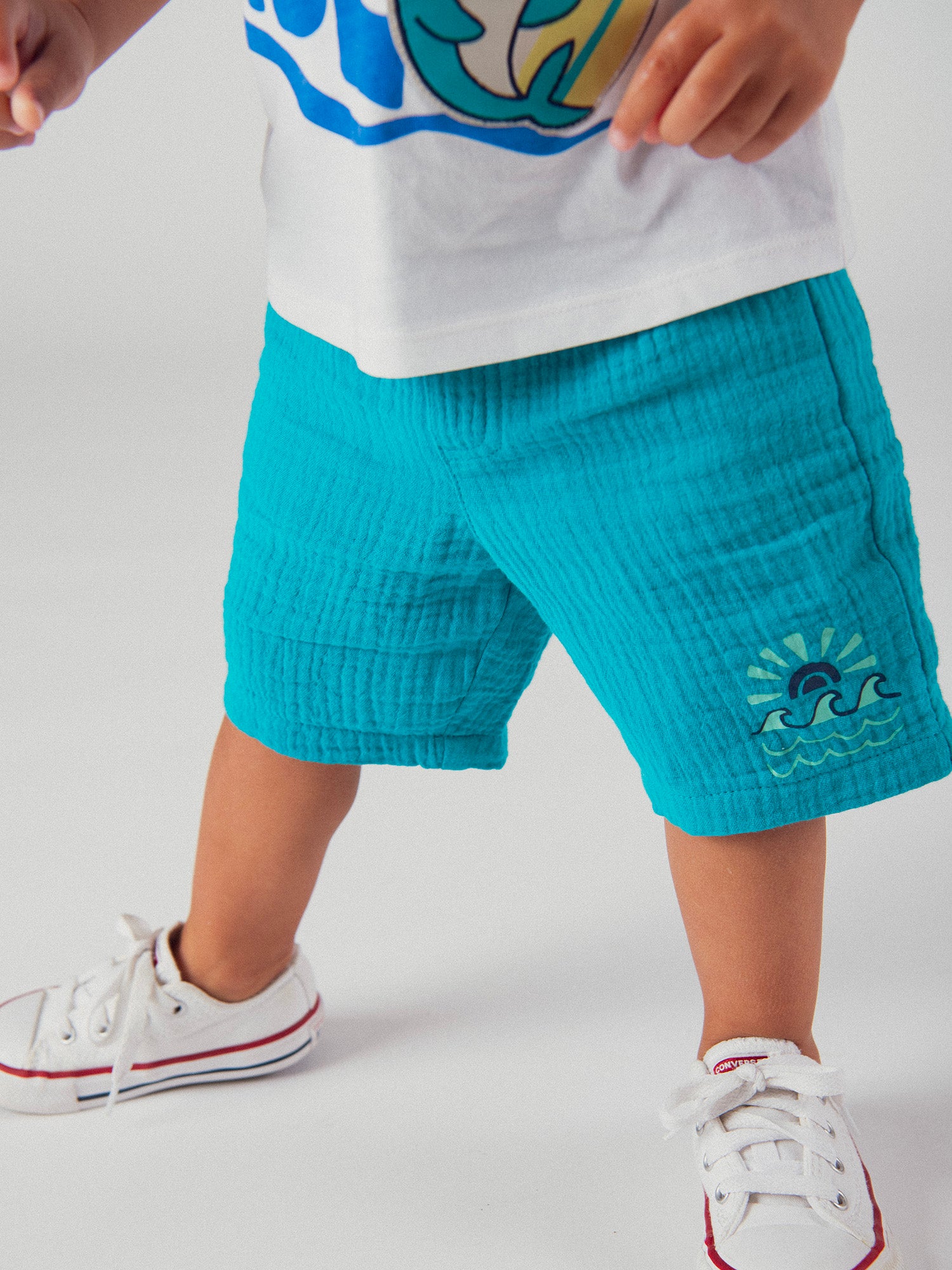 Turquoise Shorts for Baby Boy
