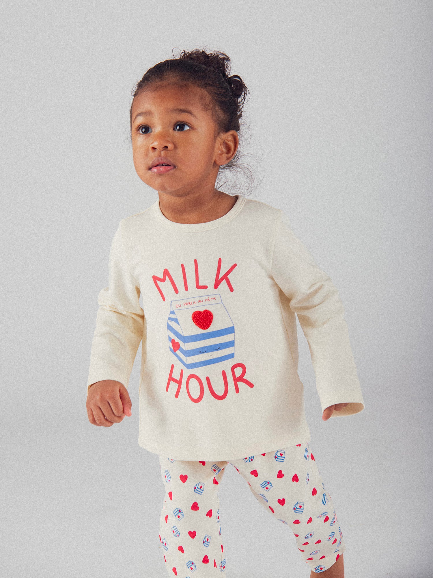 "Milk Hour" Pajamas for Baby Girl