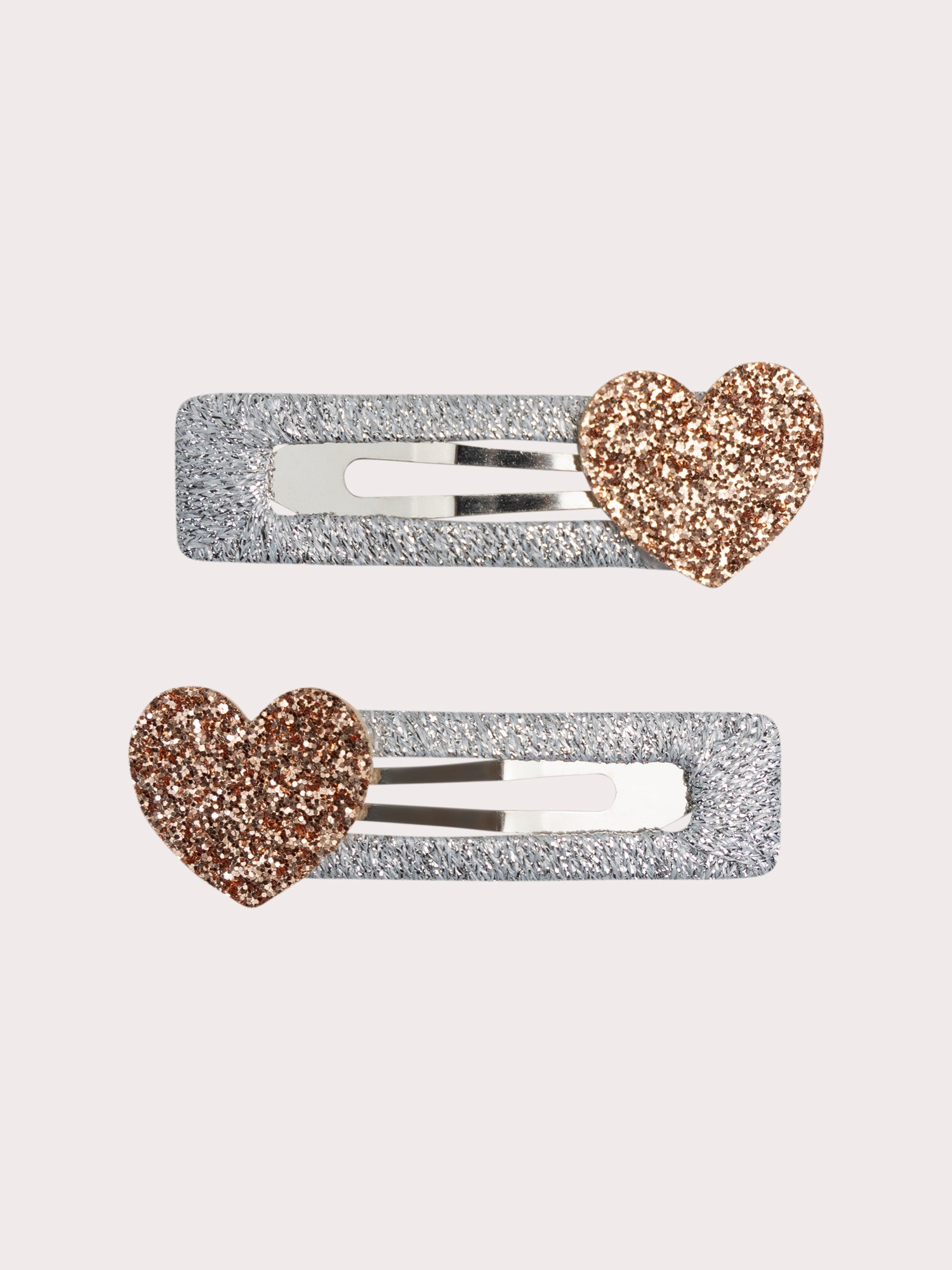 Set of 2 Hairpins with 3D Heart Animation for Girls